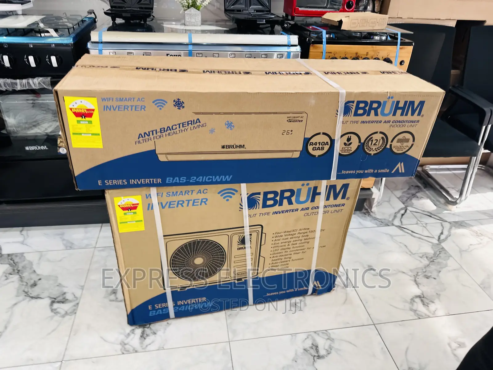 Exclusive Design White Bruhm Split Inverter 2.5hp AC