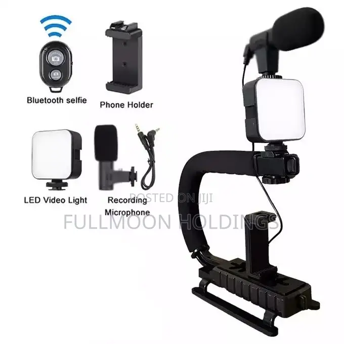 Vlogging Kit U-Shape Handheld Gimbal Blogging Kit All in One