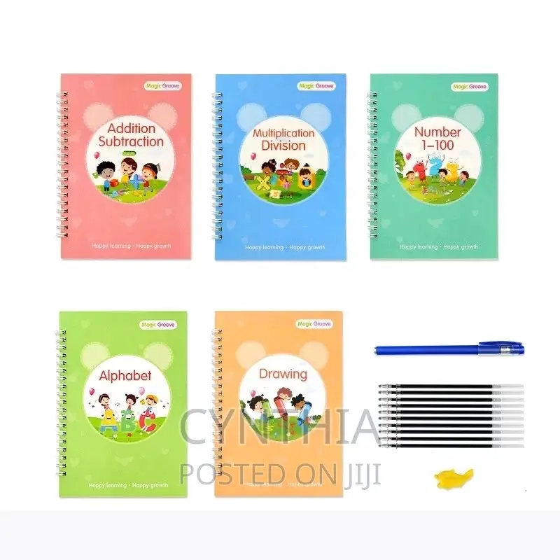 Magic Groove Copy Book (Free Magic Writing Tablet as Gift)
