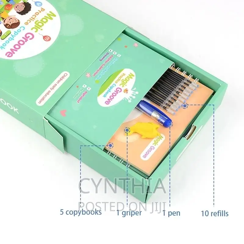 Magic Groove Copy Book (Free Magic Writing Tablet as Gift)