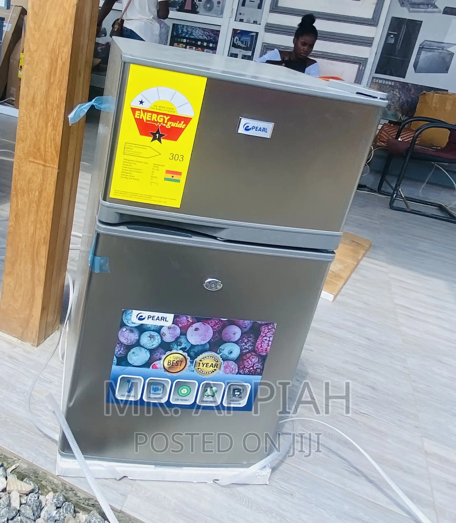 Manual Defrost Pearl PF-10T Electric Refrigerator(Gray) 