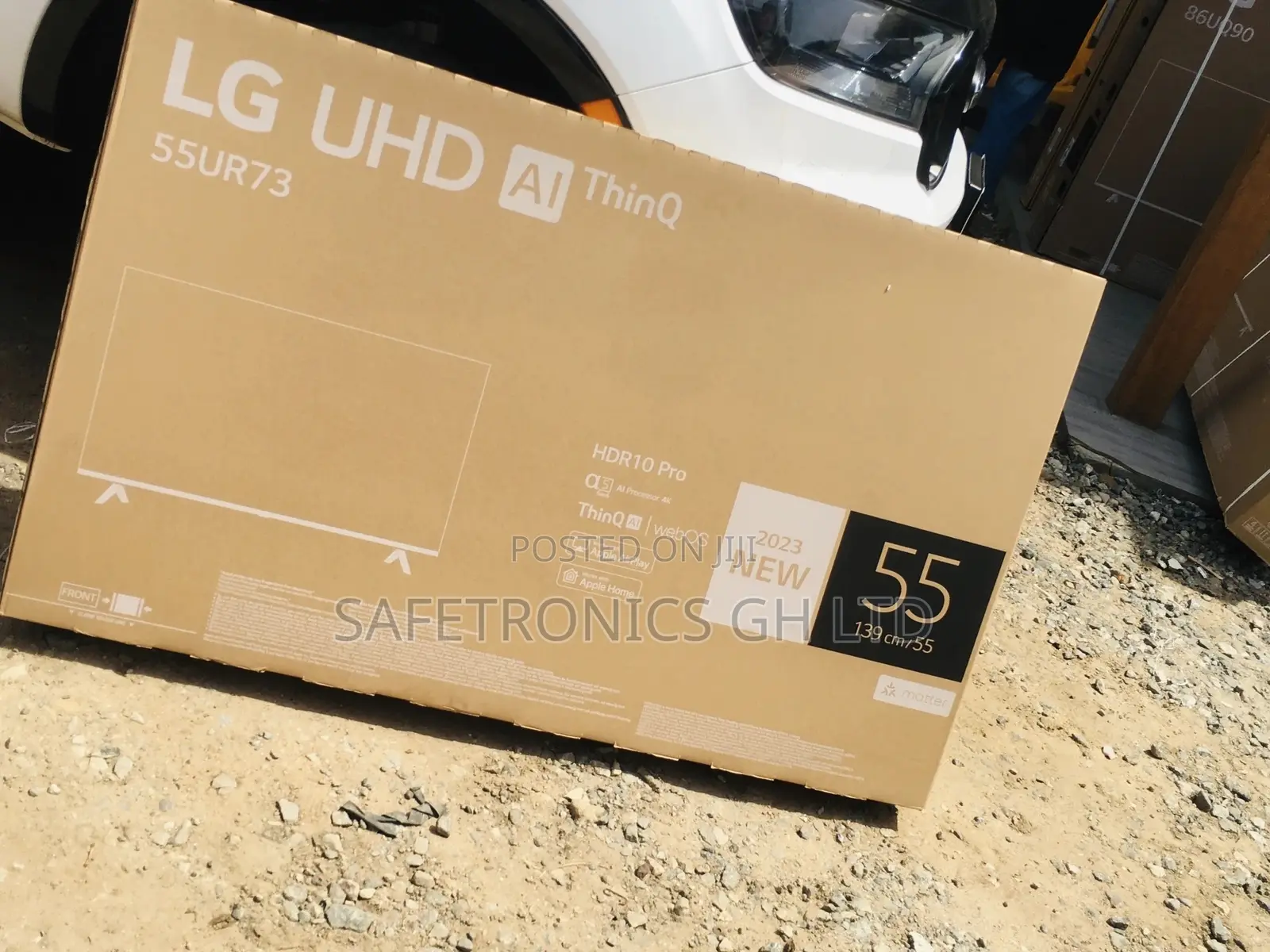 Led Black Ur80 Glossy Lg Smart Uhd 55 Inches Electric Tv