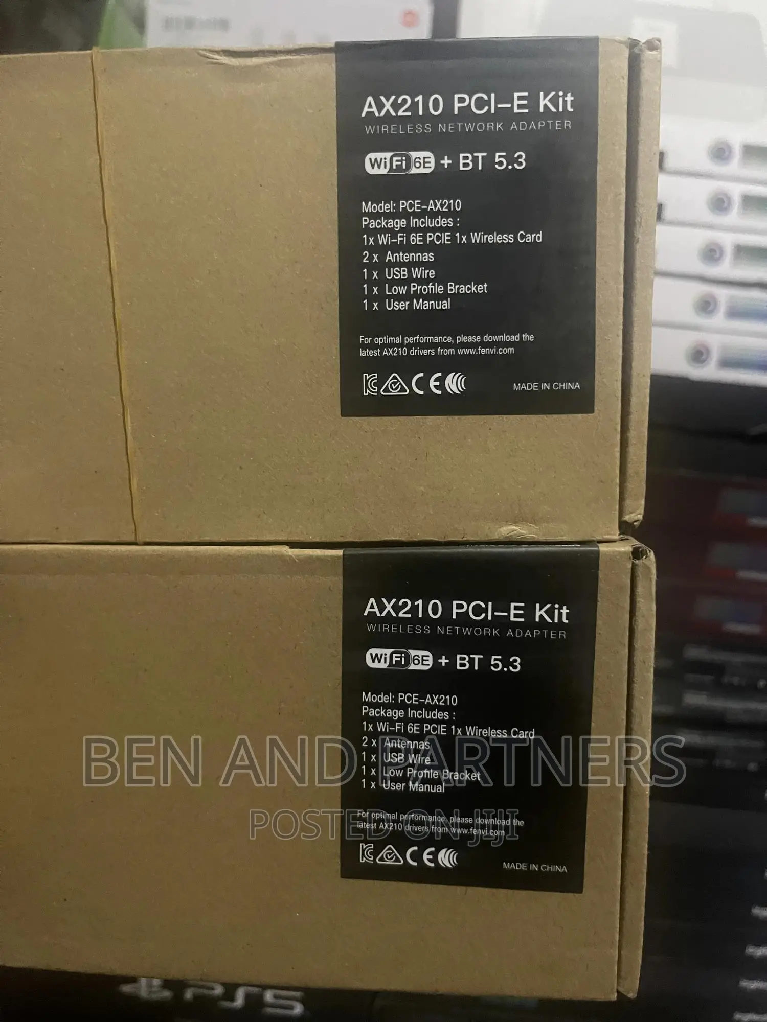 PCIE Wifi Adapter 5374mbps Wifi 6E BLUETOOTH 5.3