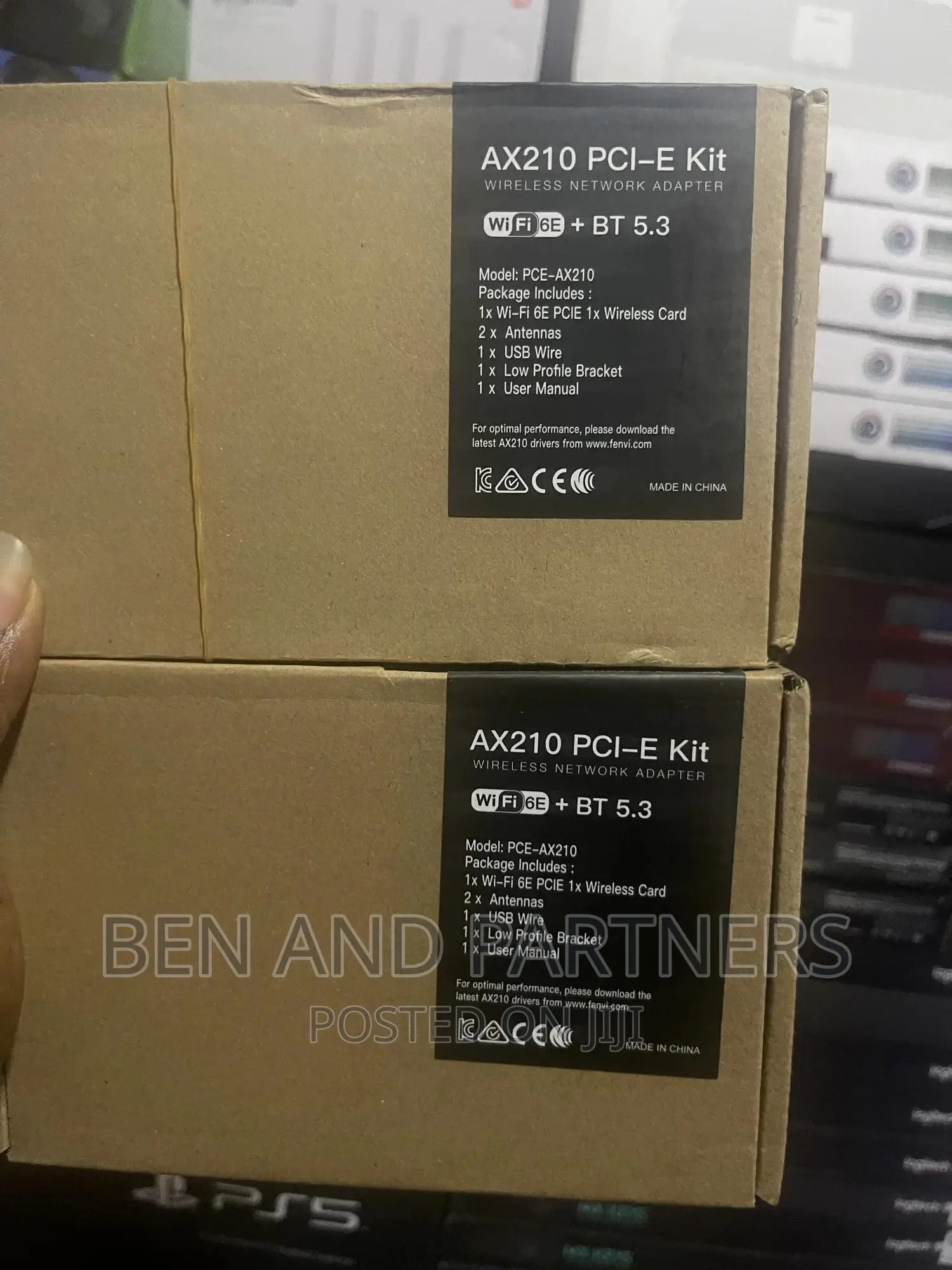 PCIE Wifi Adapter 5374mbps Wifi 6E BLUETOOTH 5.3