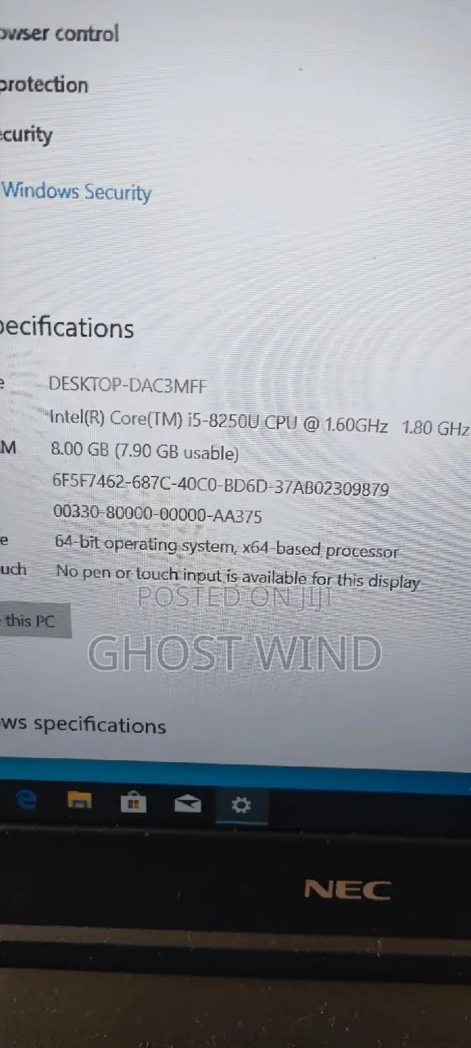 Laptop NEC N22A 8GB Intel Core i5 SSD 256GB