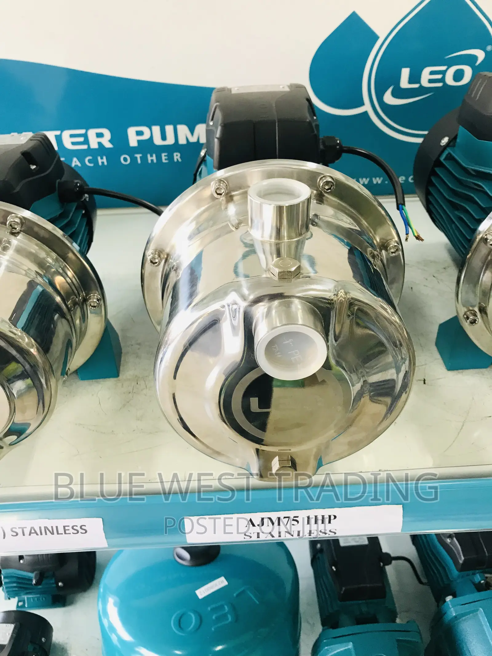 1 Horse Power Stainless Water Pump - Leo Water Pump 1hp