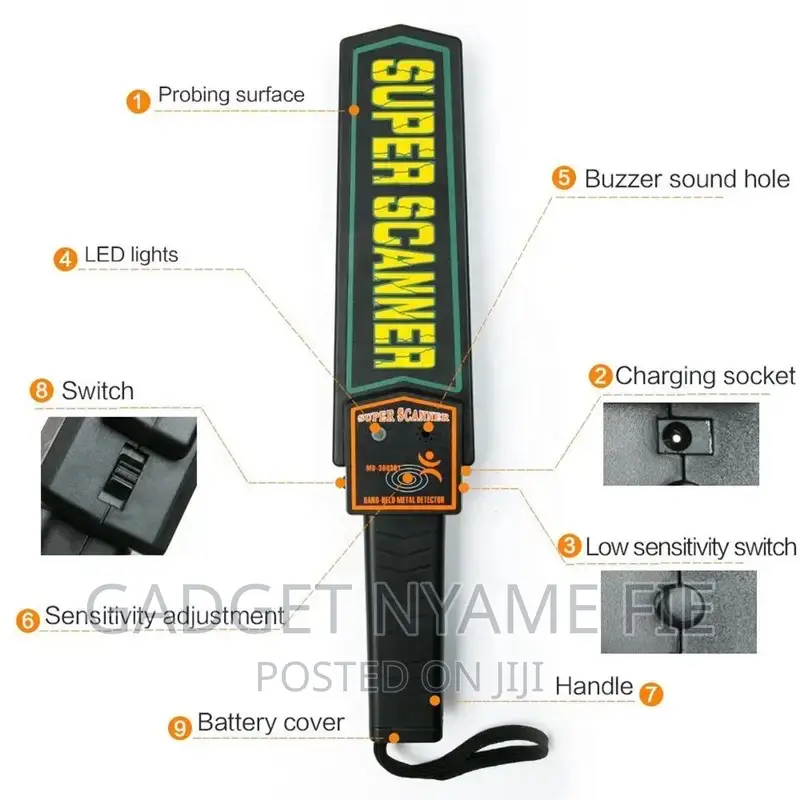Battery Operated Handheld Security Metal Detector