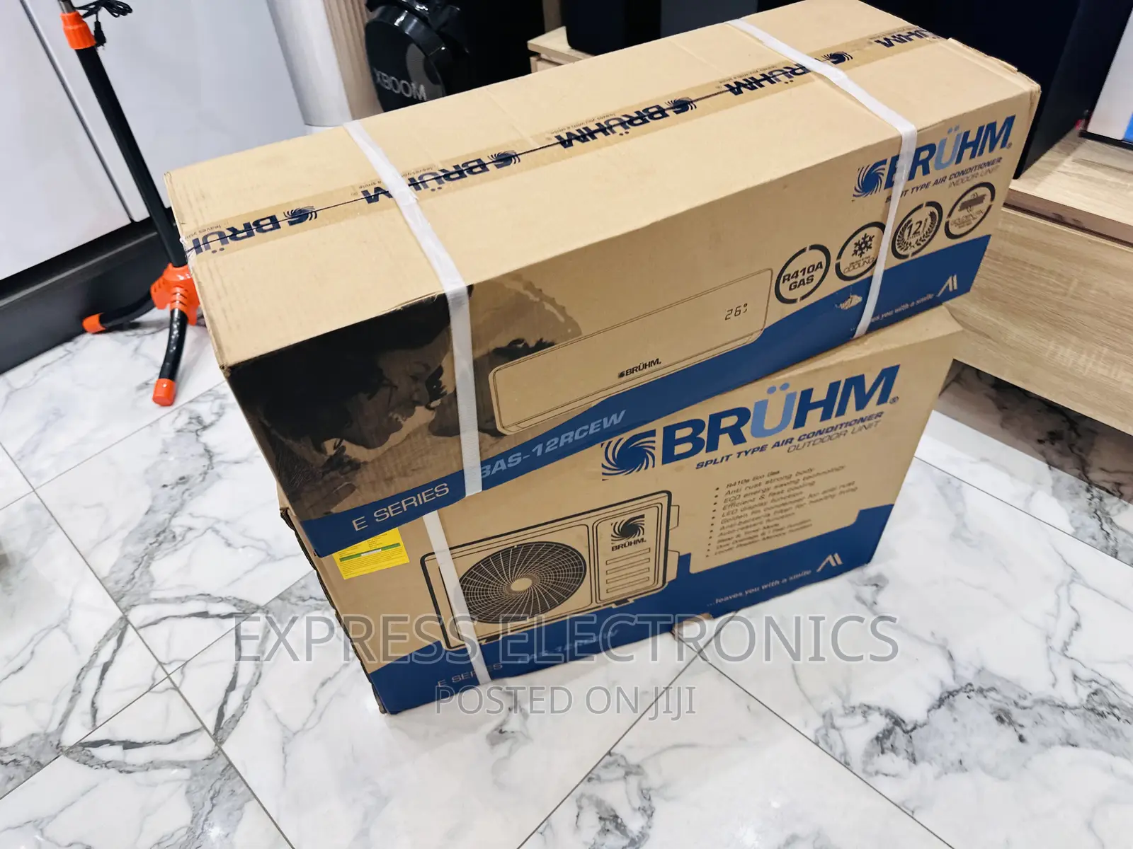 Multi Folds Evaporating Split R410 Gas 1.5hp Bruhm Ac