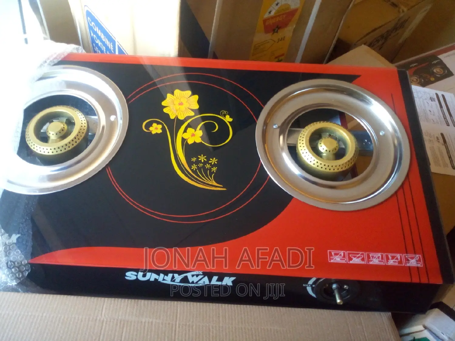 Sunny Walk Table Top Gas Stove 2 Burner Cooker