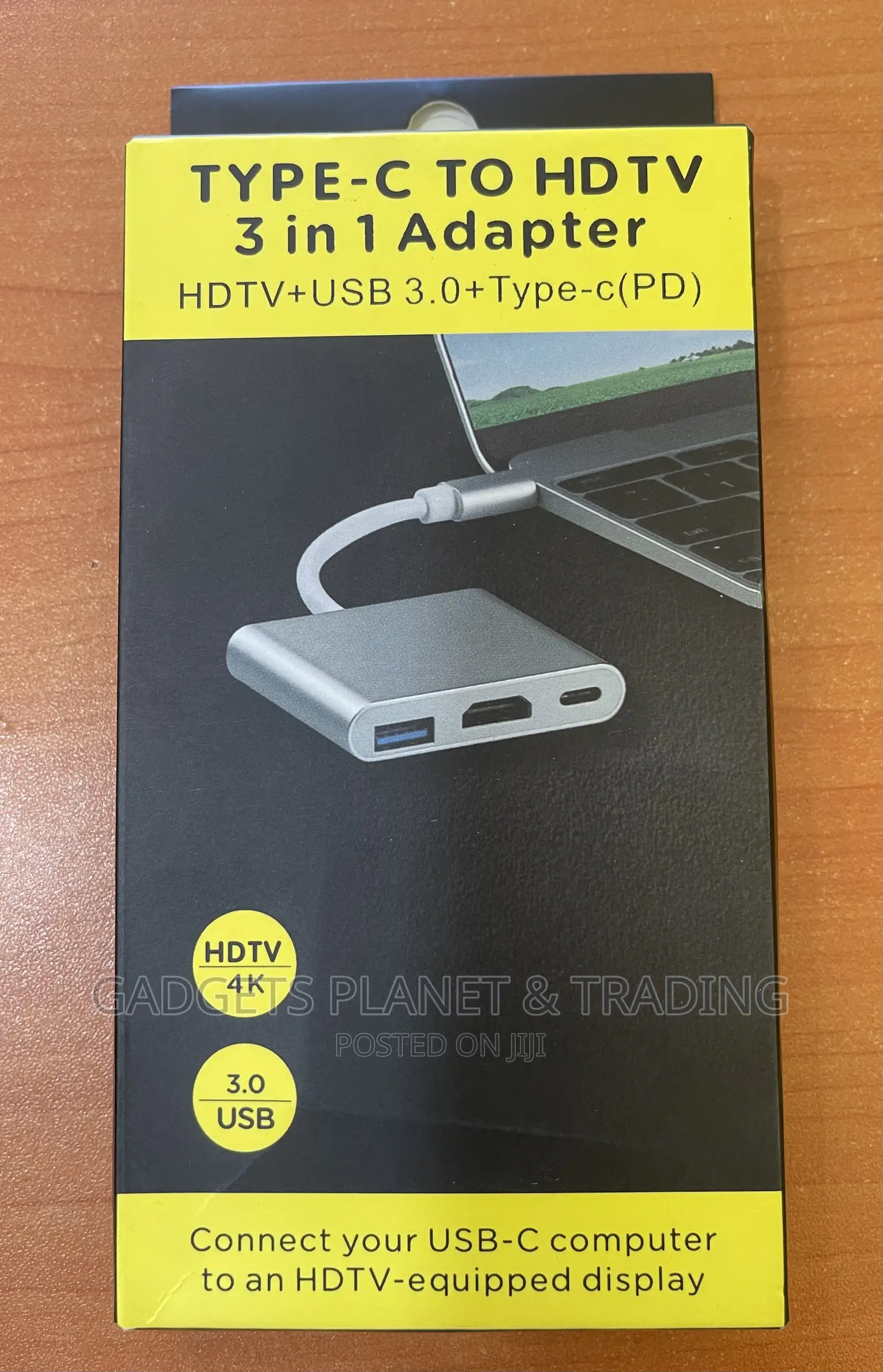 Type C to HDMI + USB-C (PD) + USB 3.0 Adapter