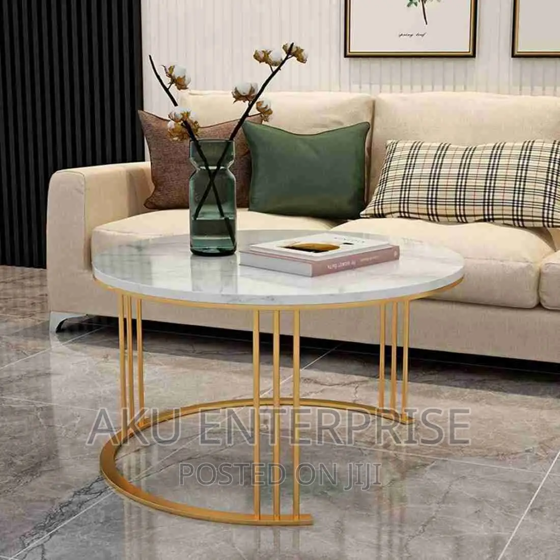 Marble Centre Table, Coffee Nesting Side Tables 2 in 1