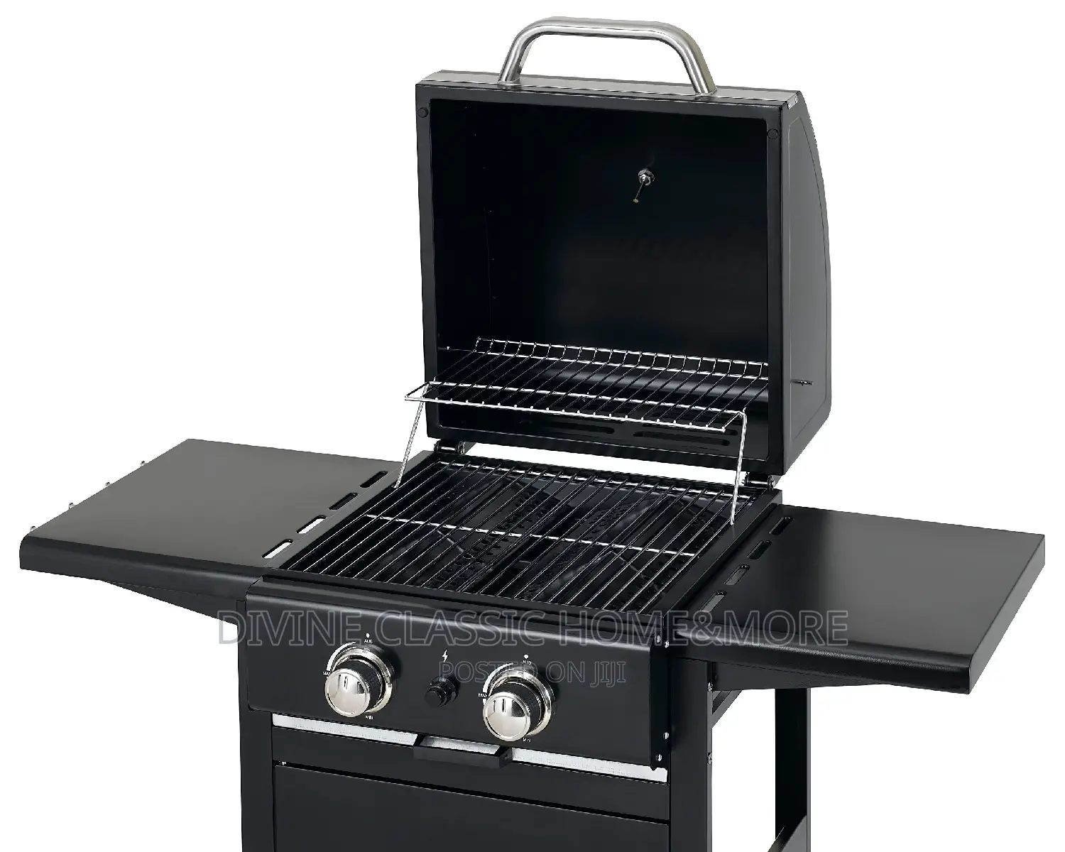 Tepro 2 Burner Gas BBQ Grill With Shelves Wheels