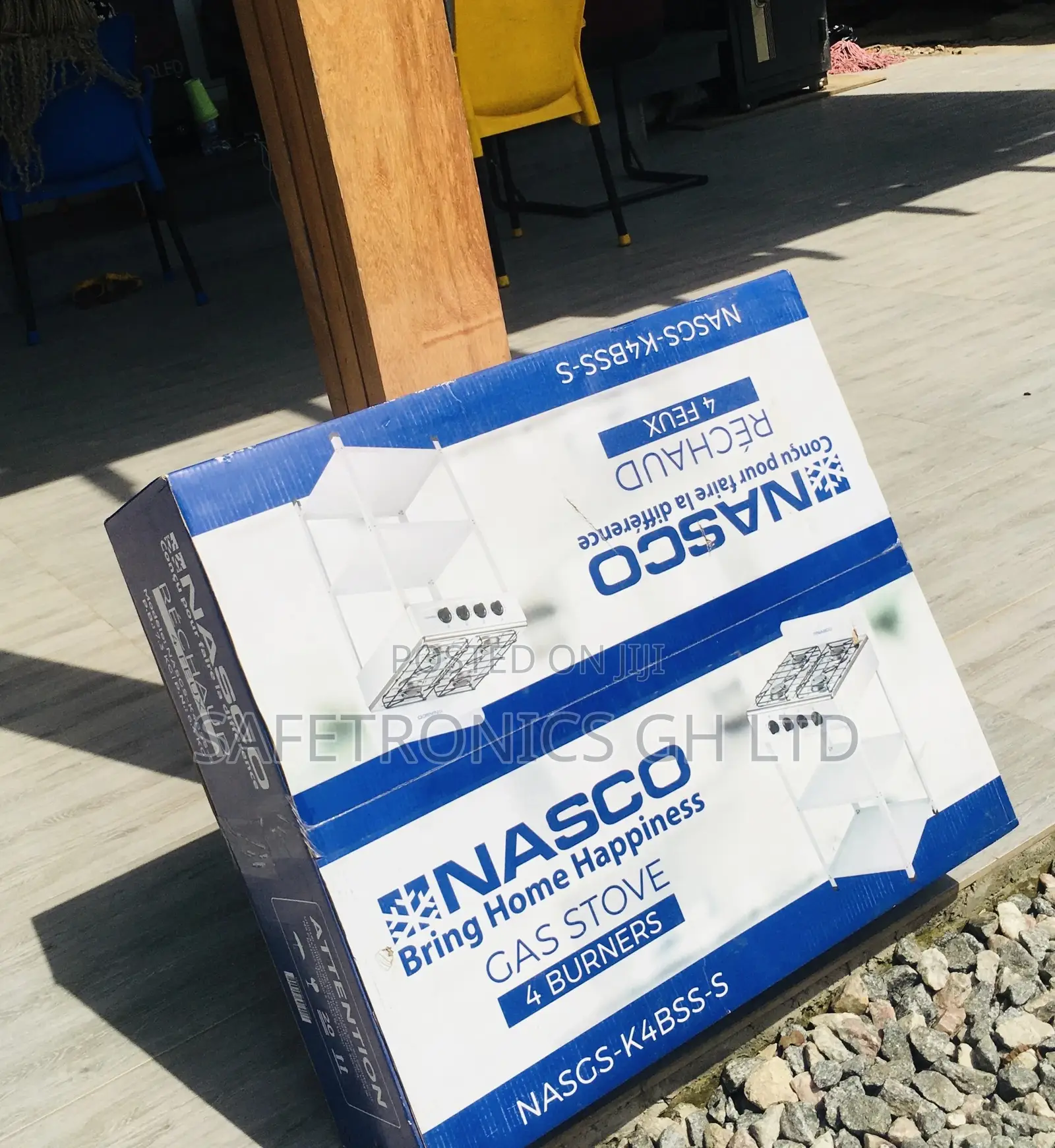 Nasco 4 Gas Cooker Burner Standing White Essential 