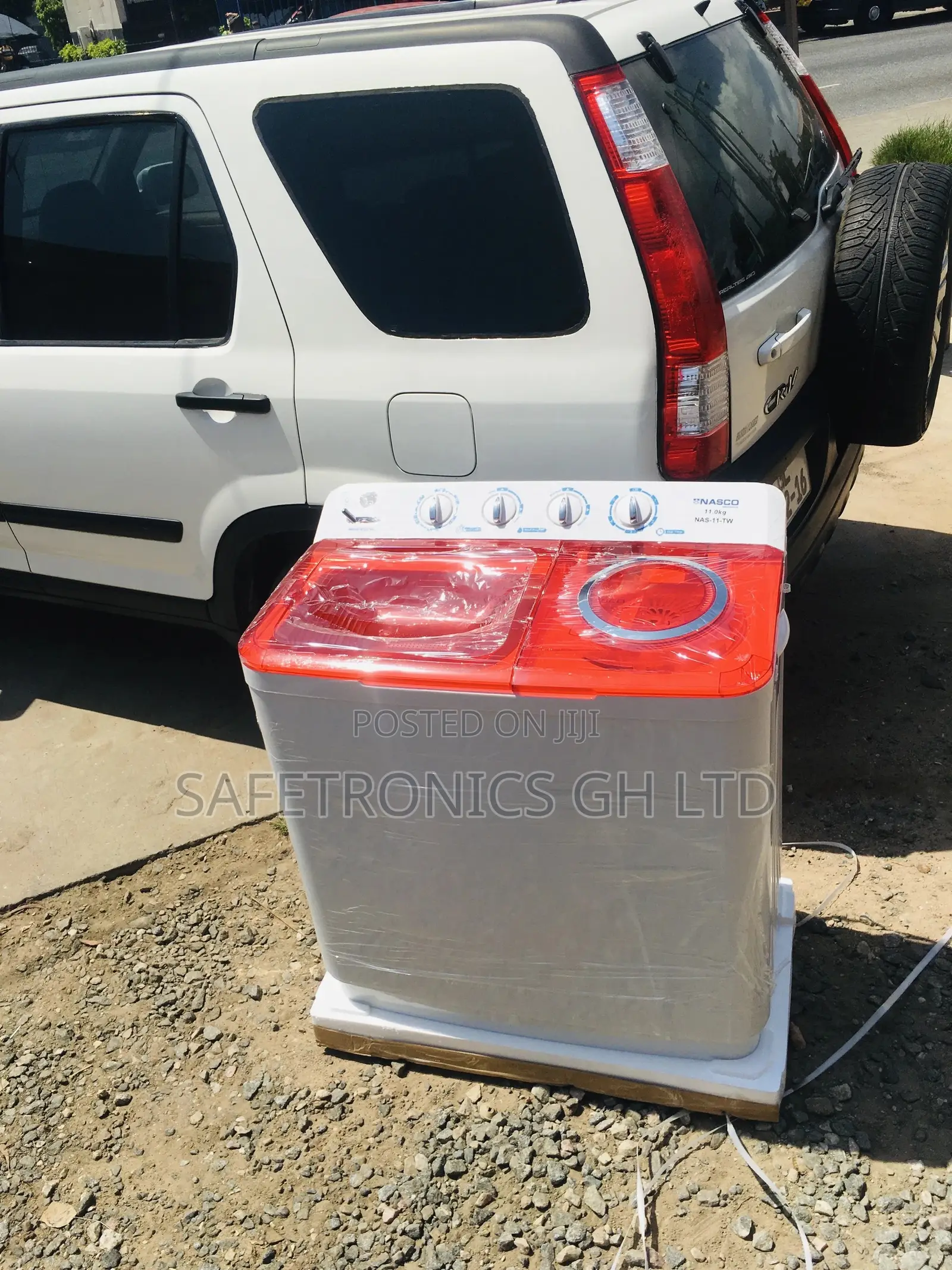 Nasco Washingmachine Topload Semiautomatic 11KG Red/White