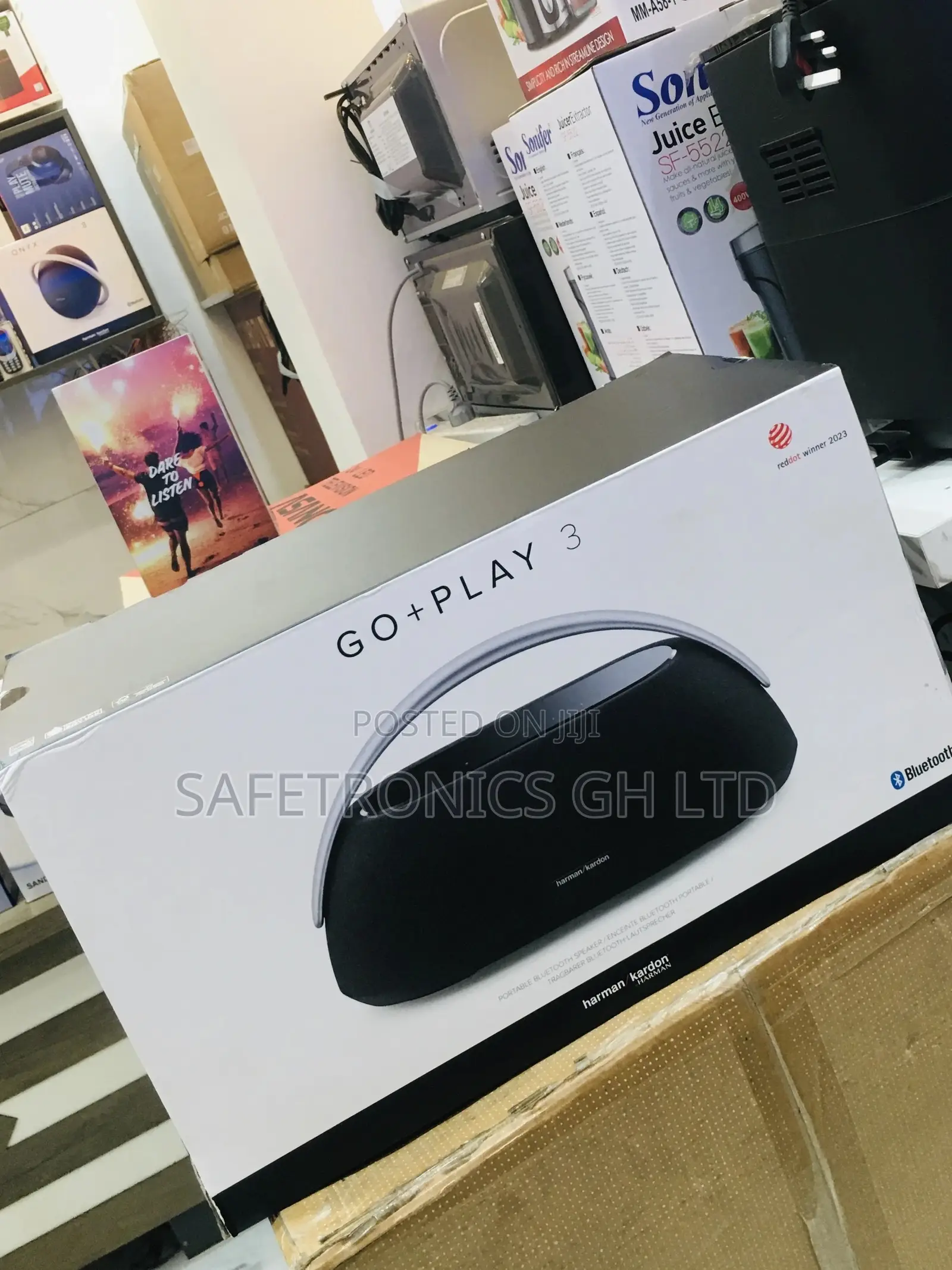 Speaker Harman Kardon Wireless Black Bluetooth Go + Play 3