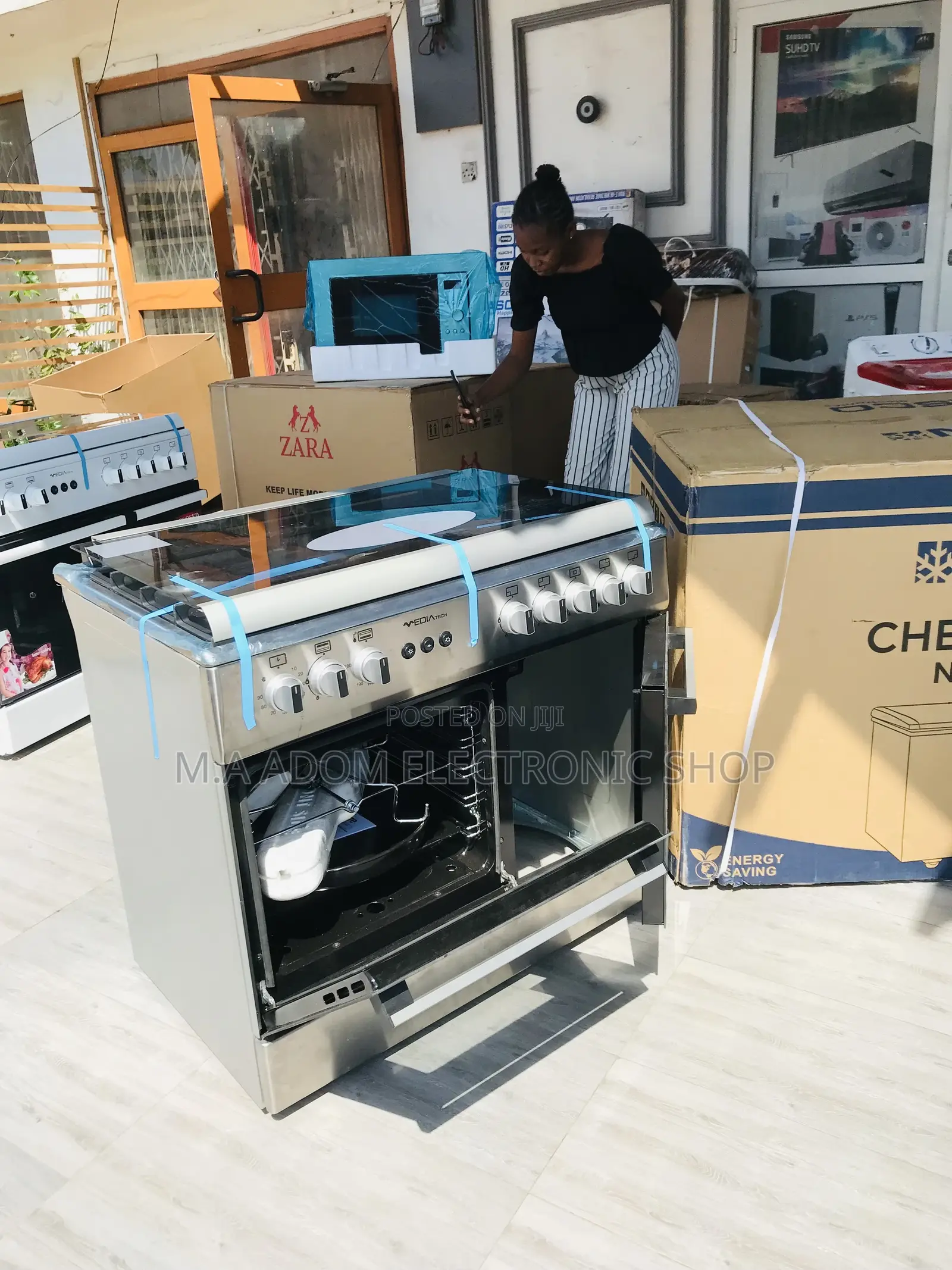 Well Designed Midea 60x90 5 Gas Burner With Oven Grill 