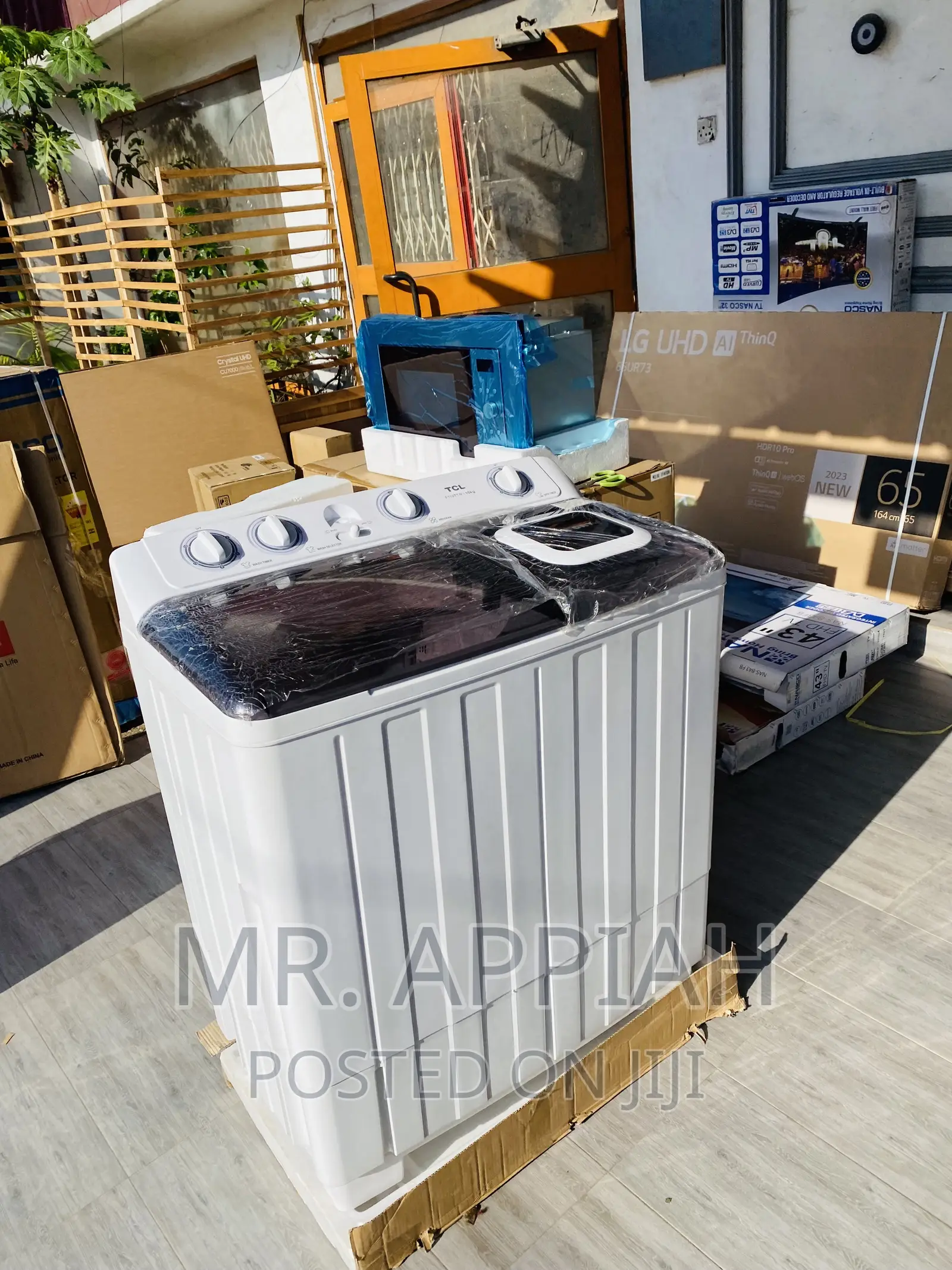 High Quality TCL 10kg Electric Washing Machine(White/Black)