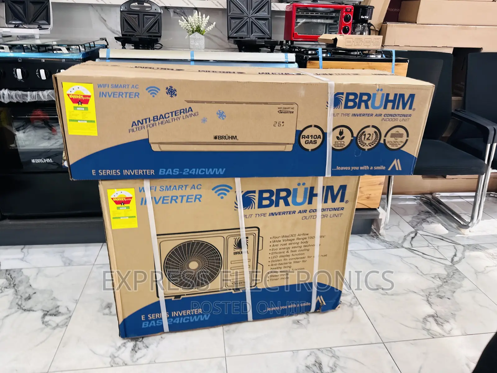 Eco Friendly Split Inverter Wi-Fi Bruhm 2.5hp White AC