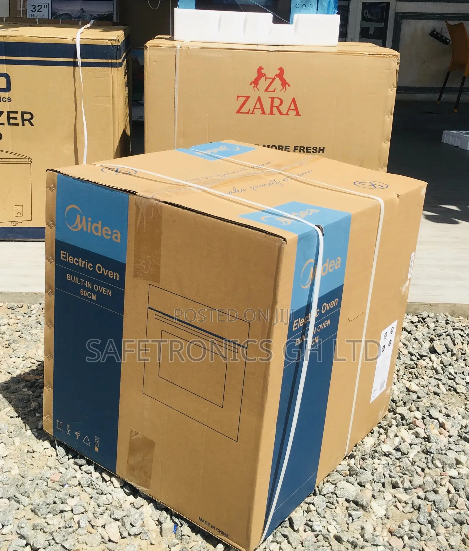 65M80M1 Gray Midea Built-in 60 Cm Oven Microwave
