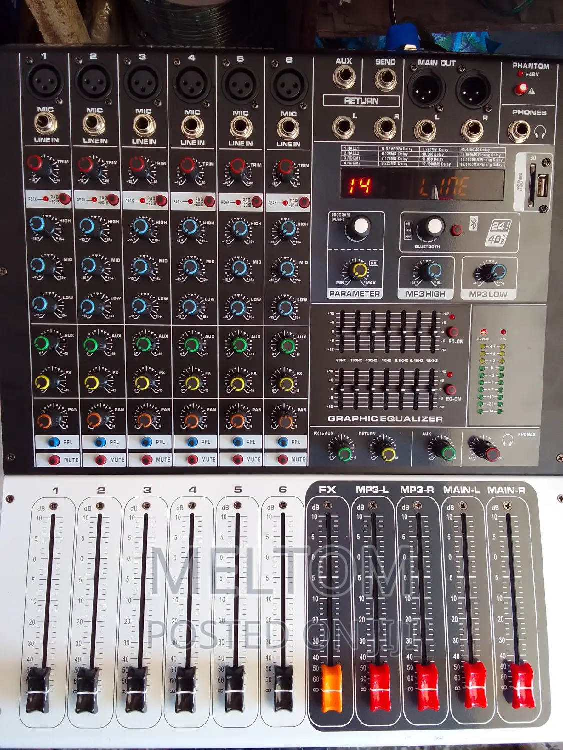 Yamaha Kv60 6channels Powered Amplifier Mixer