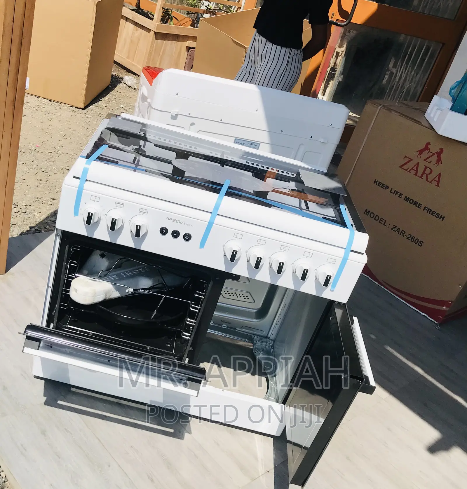 Budget-Friendly Midea 5 Gas Burner With Oven(60x60)White.