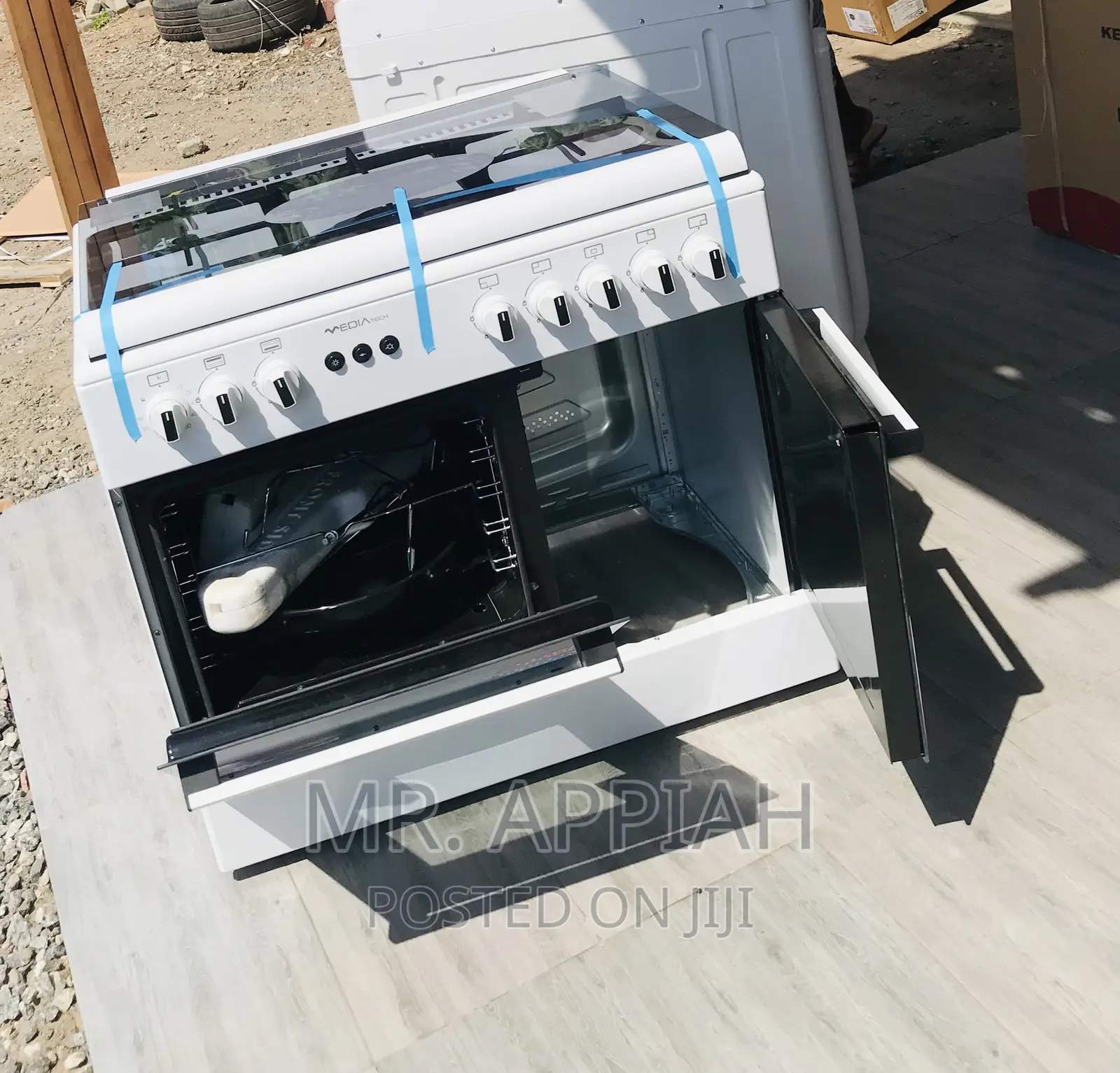 Fast Cooking Midea 60x60 5 Gas Burner With Oven(White).