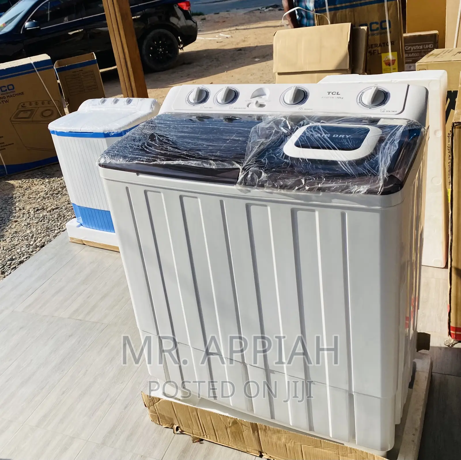 Energy Saving TCL 10kg Electric Washing Machine + Spin Dry.