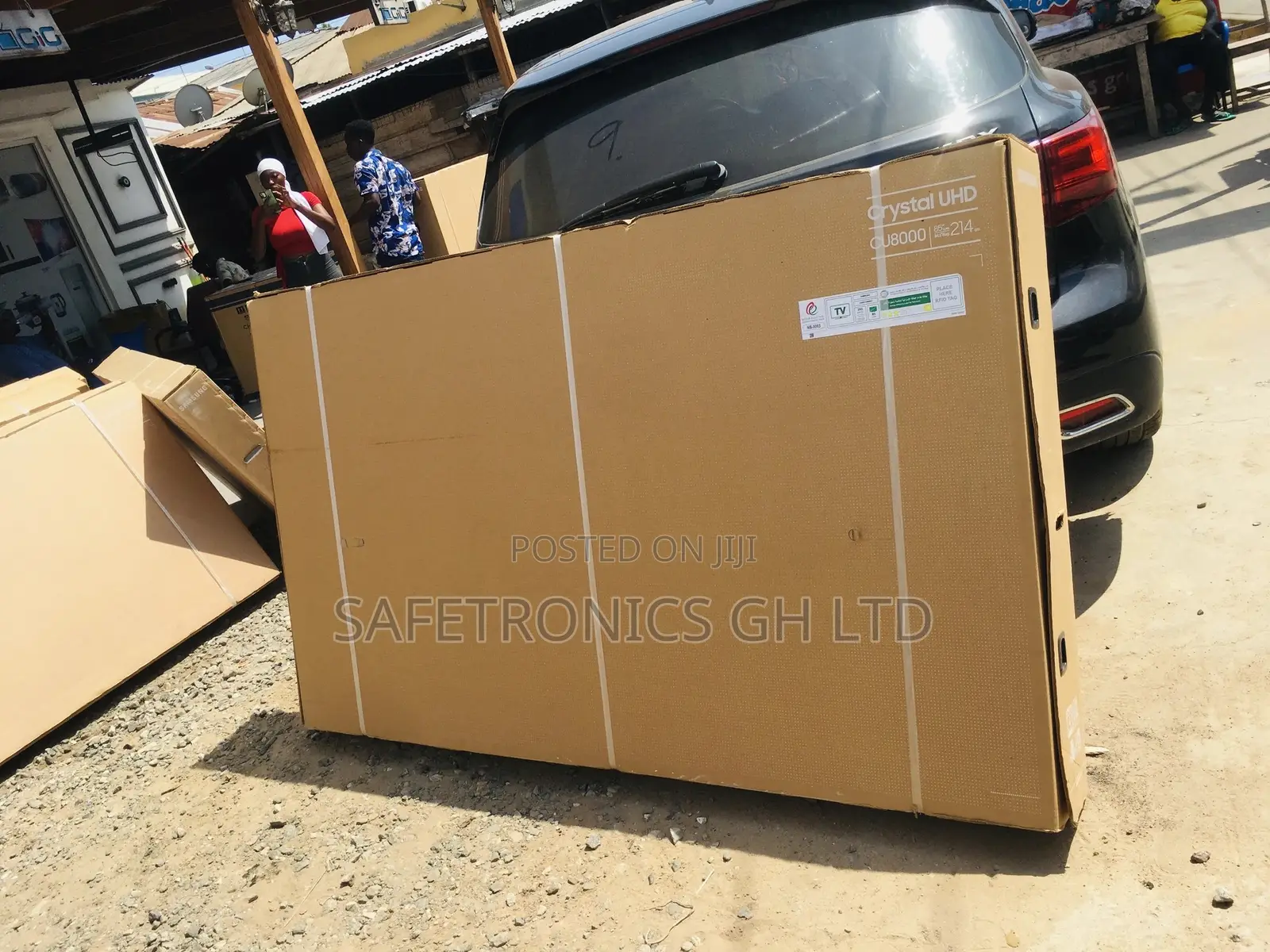 Black Samsung Cu80 85 Inches Glossy LED UHD Smart Tv