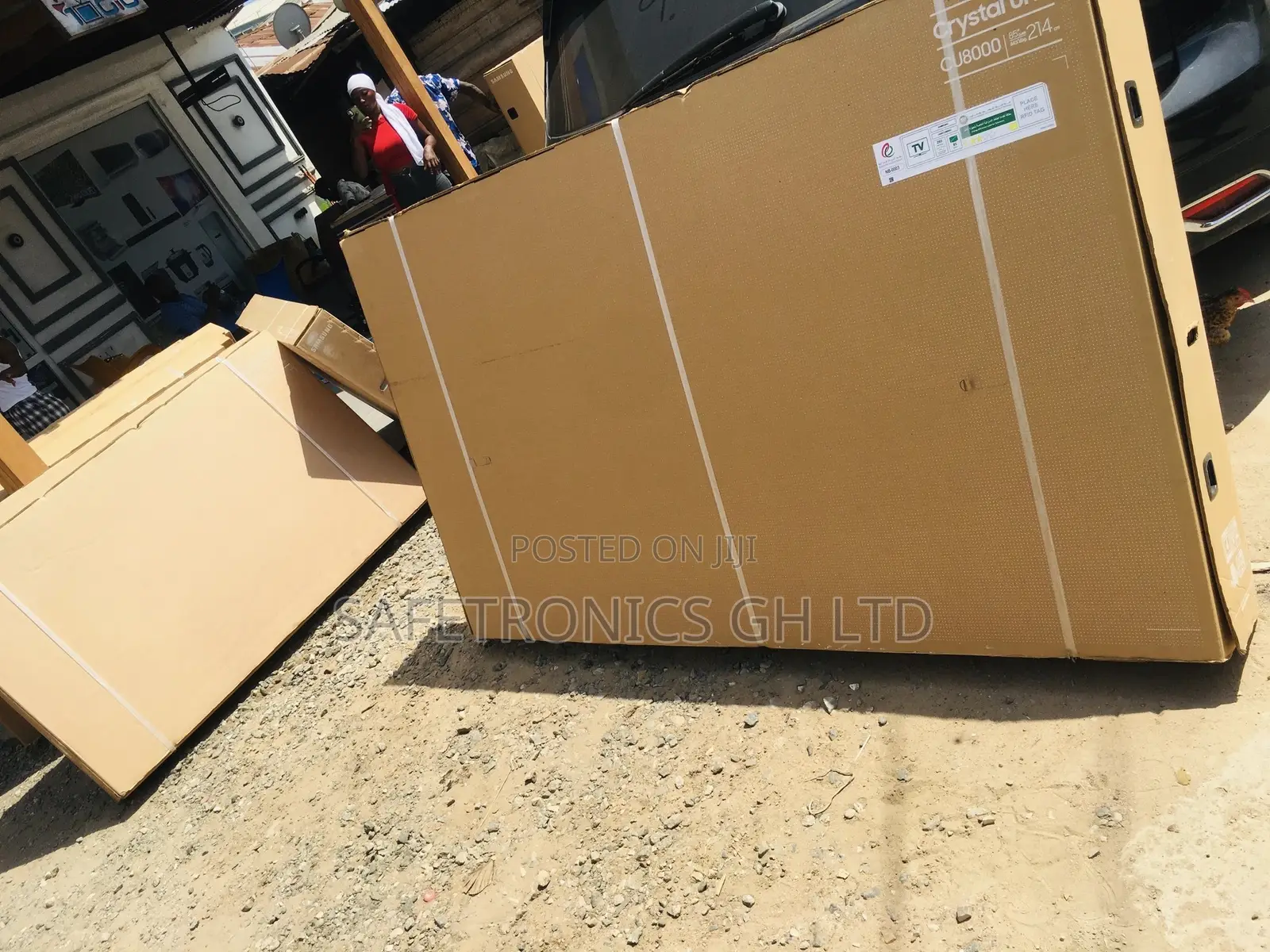 Black Samsung Cu80 85 Inches Glossy LED UHD Smart Tv