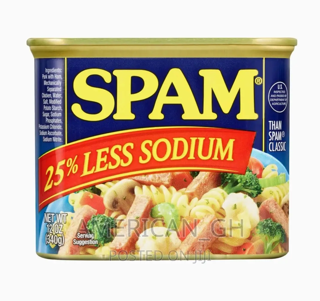SPAM 25% Less Sodium