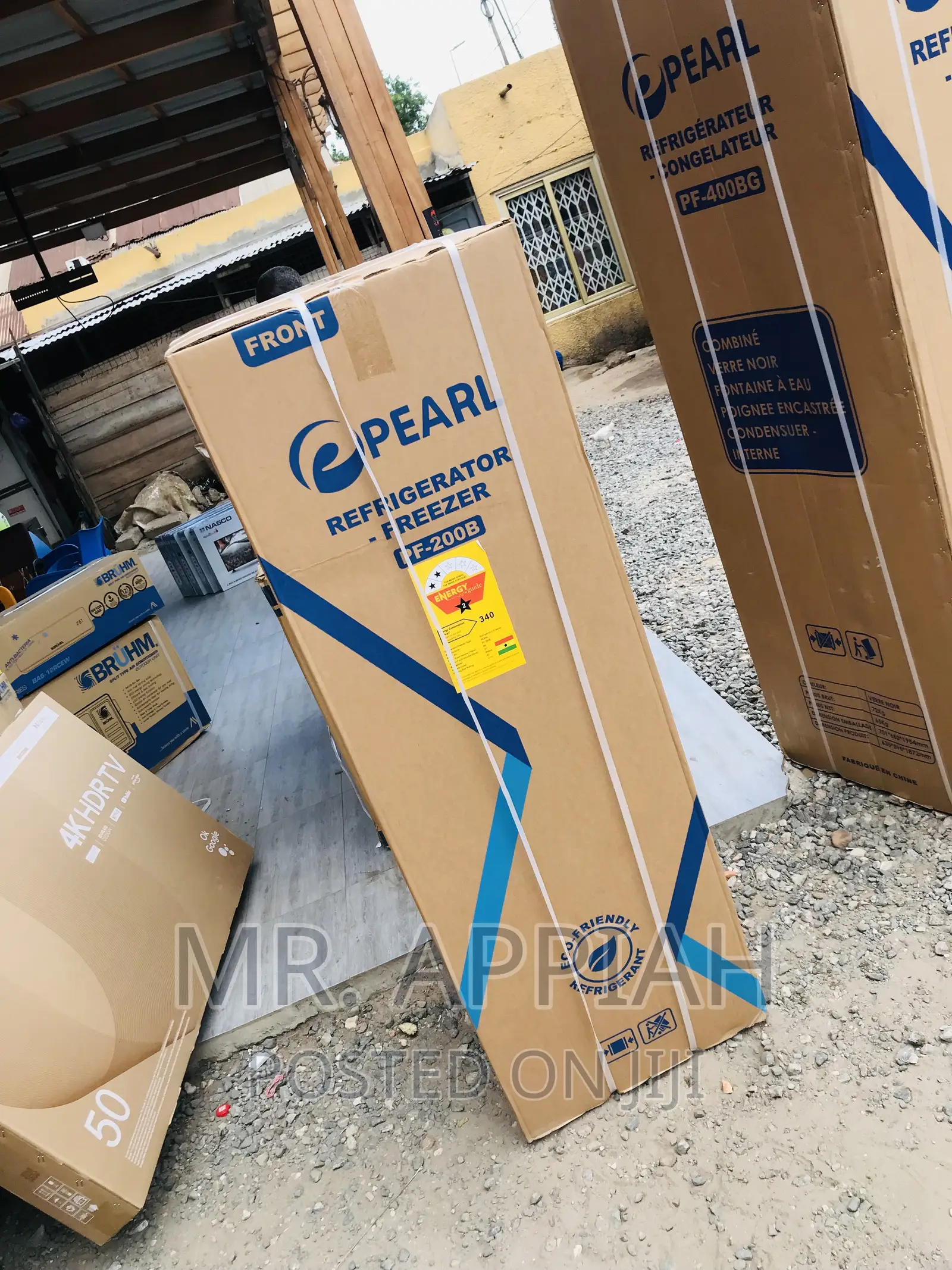 Brand New Pearl PF-200B Double Door Electric Refrigerator.