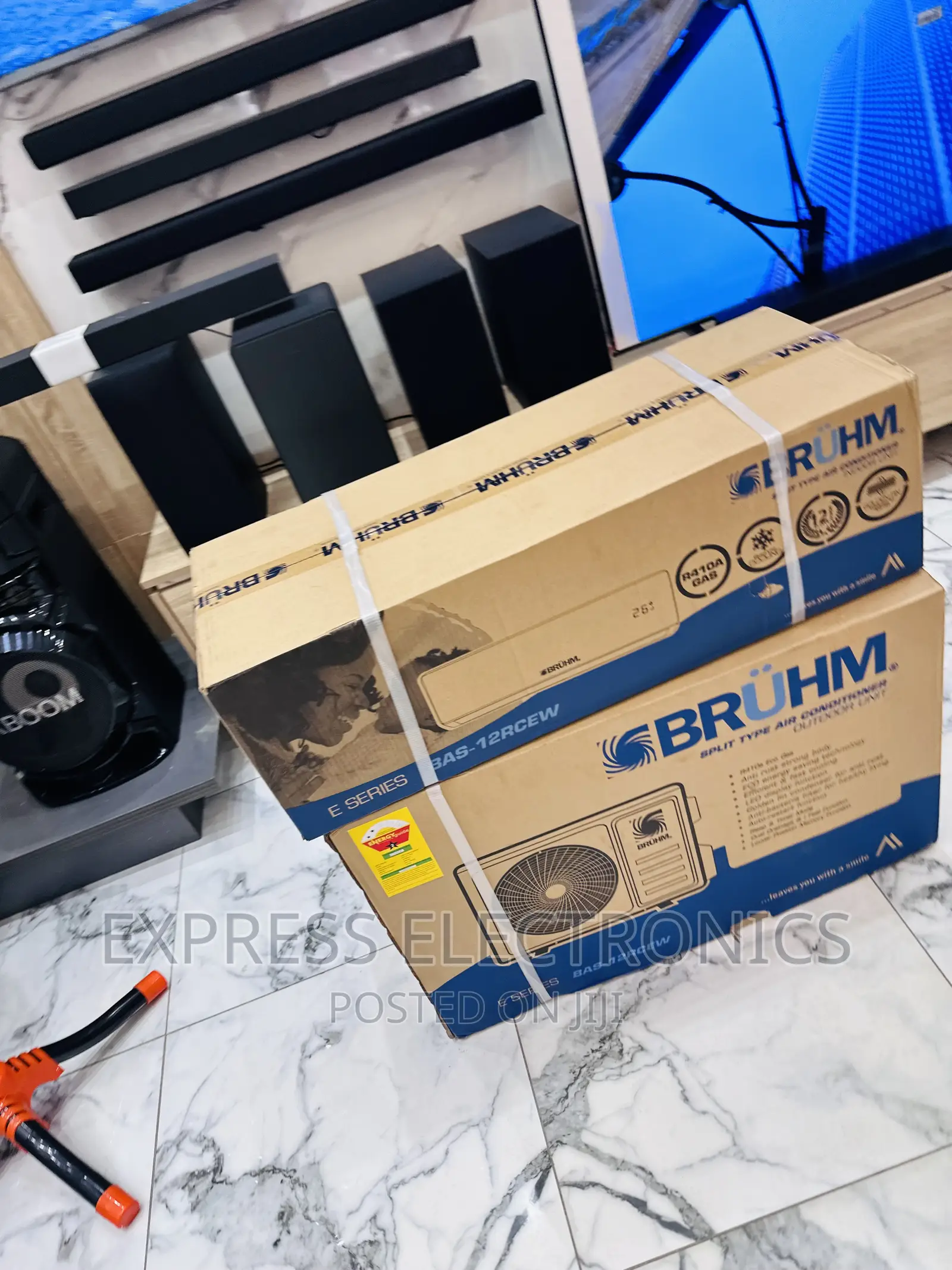Bruhm Split R410 Gas 1.5hp Ac White Glossy Fresh Airflow