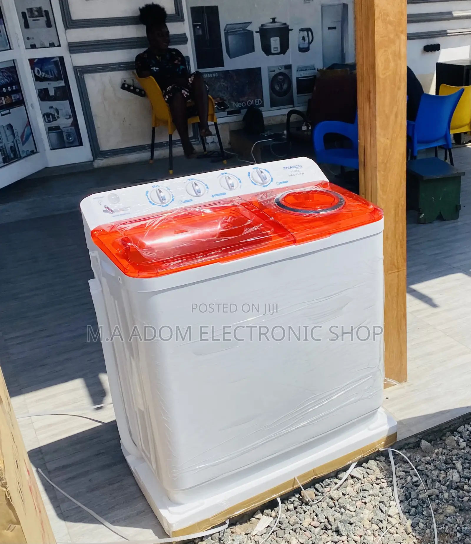 Purchase Original Nasco 11kg Semi-Automatic Washing Machine.