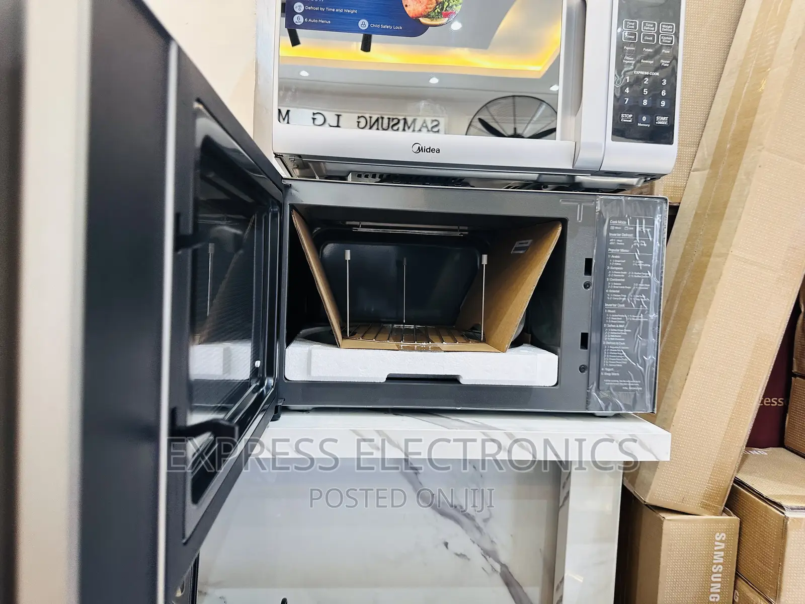 Fast Cooling Microwave Oven Grill Sliver 42L Lg