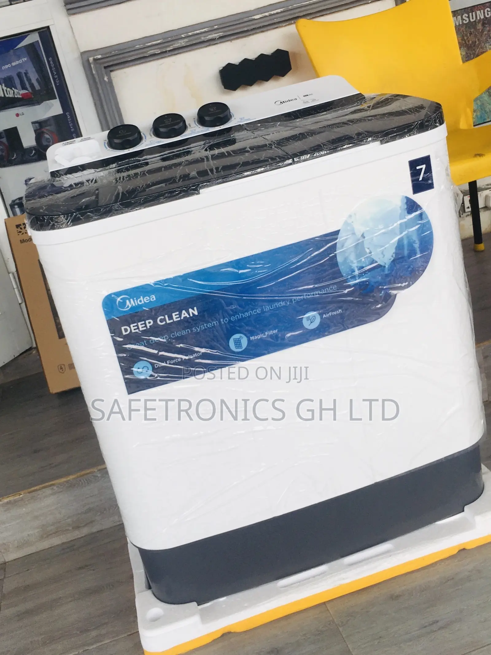 7kg Washingmachine Topload Semiautomatic Midea  Elegant