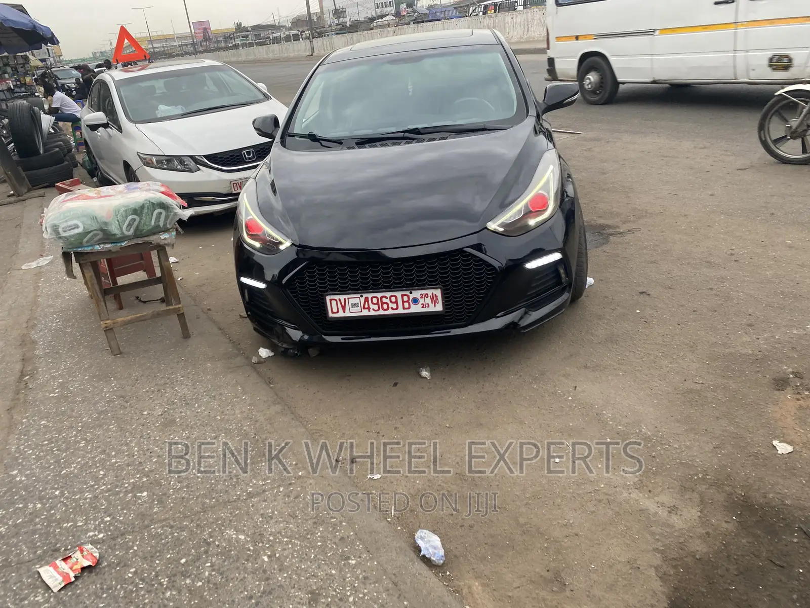 Hyundai Elantra Bumper Upgrade and Sperk Headlights