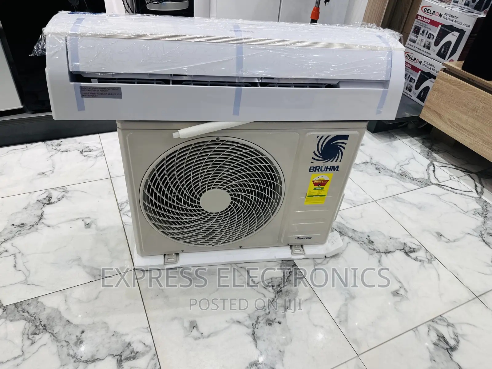 White Sleek Bruhm 2hp AC Split R410 Gas