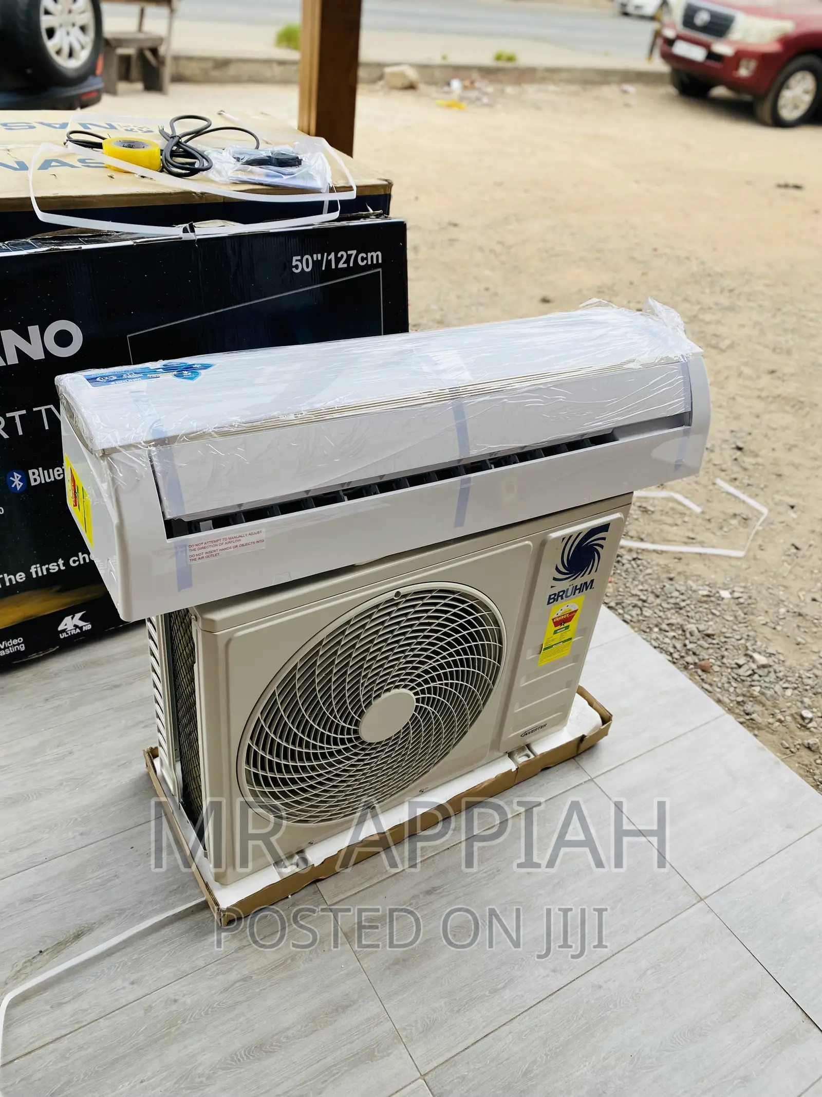 Unique Bruhm 2.5HP Split Type Inverter Electric Ac(White).