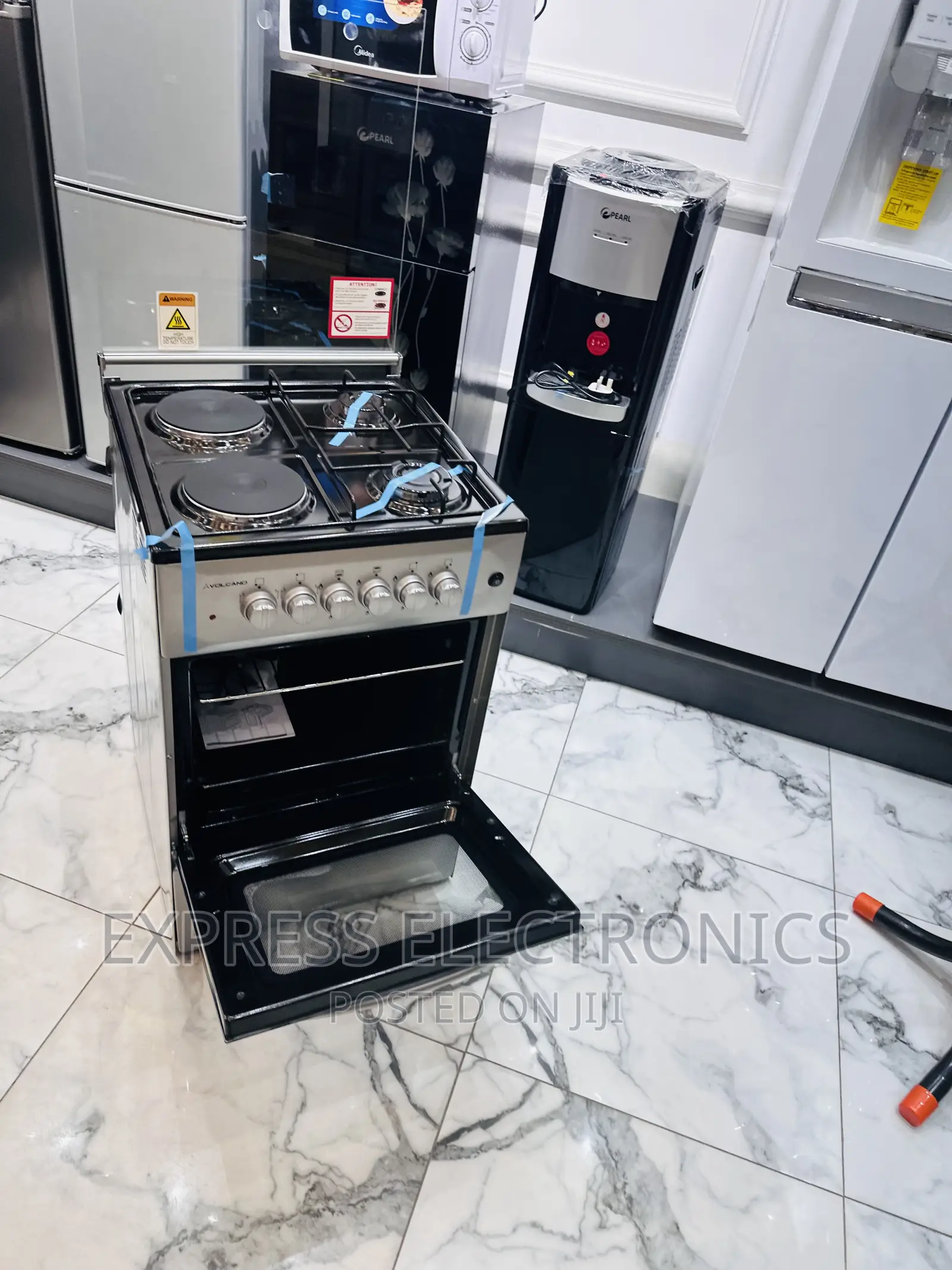 With Knobs Gas Electric Cooker Oven Grill 2-2