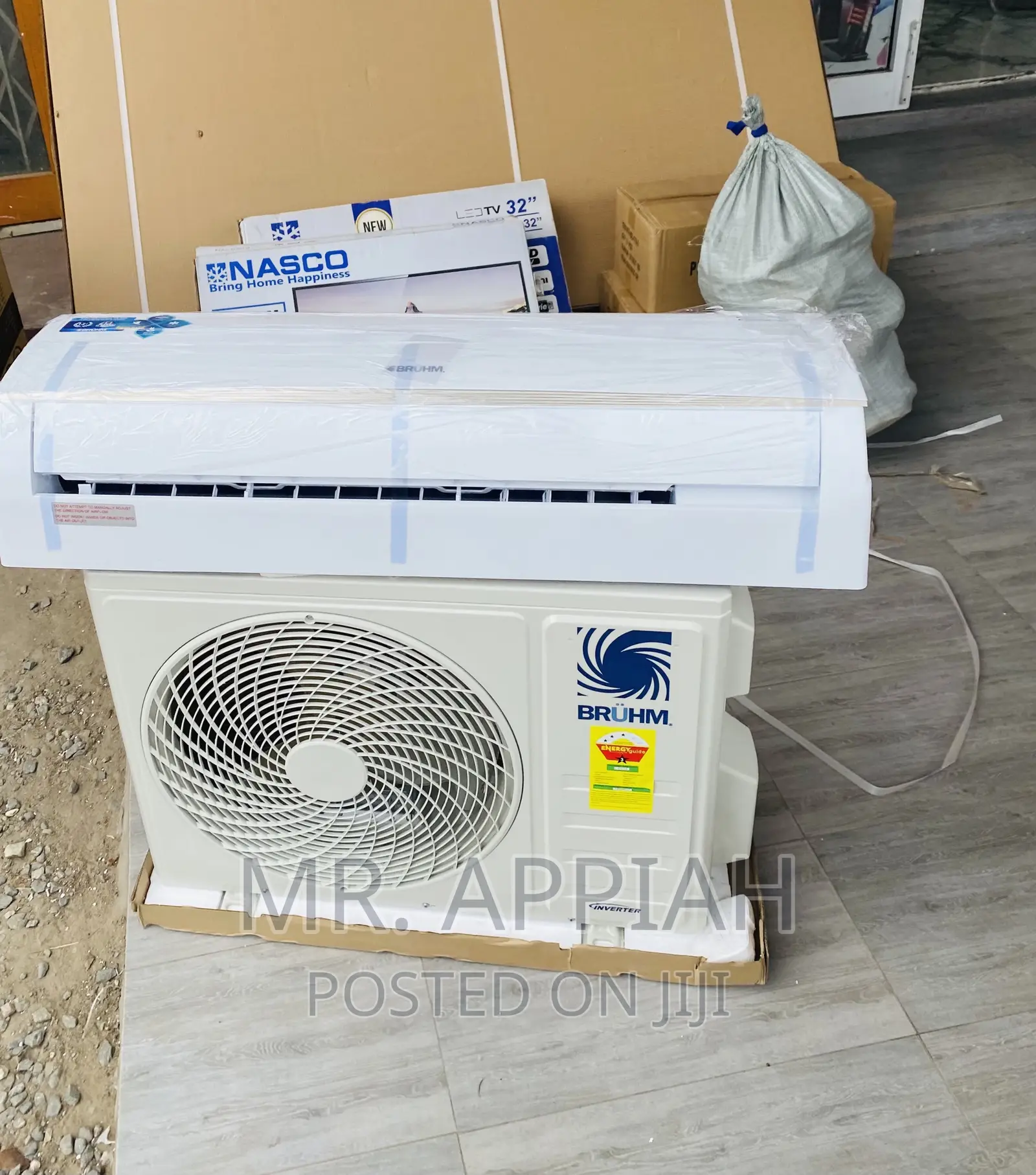 Super Cooling Bruhm 2.5hp Split Inverter Electric Ac,White.