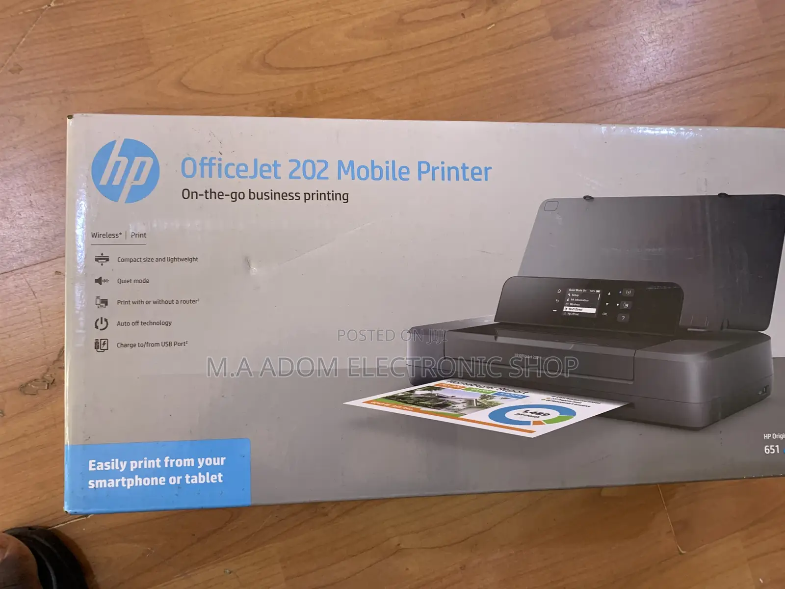 New Hp 202 Officejet Rechargeable Mobile Printer