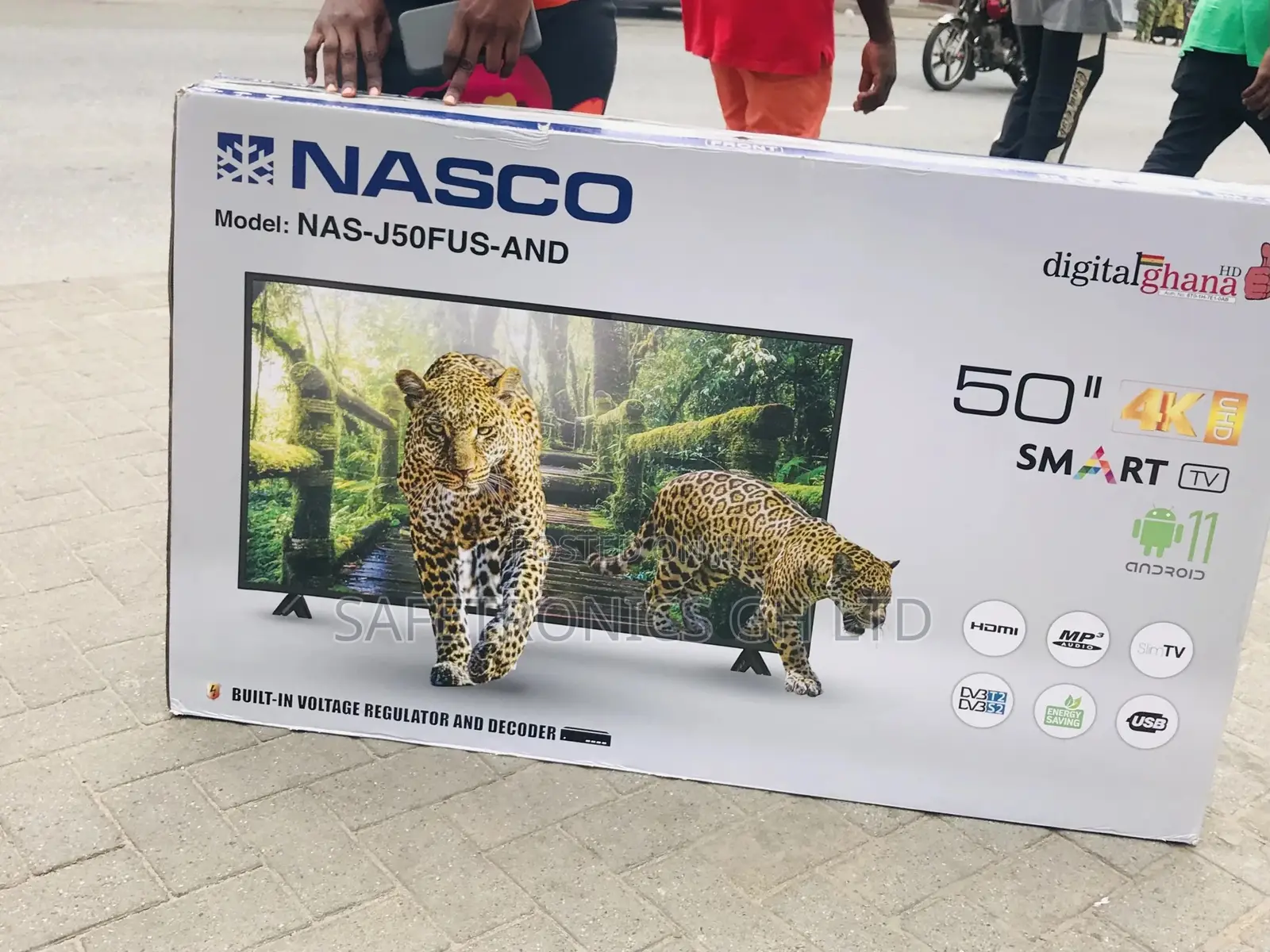 Smart Nasco Glossy LED Black 50 Inches Tv