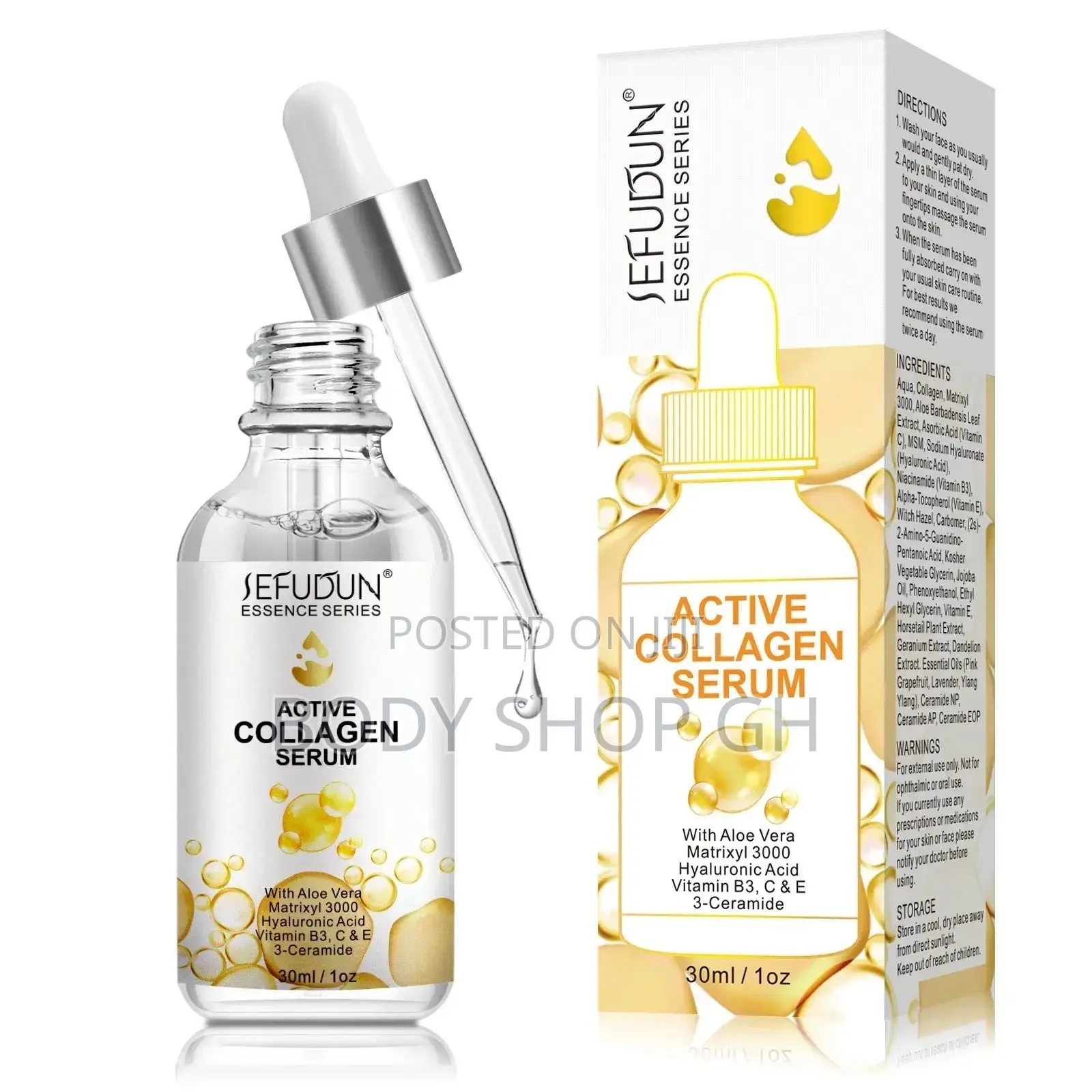 Active Collagen Serum for Skin Plumping + Sagging Skin Lift