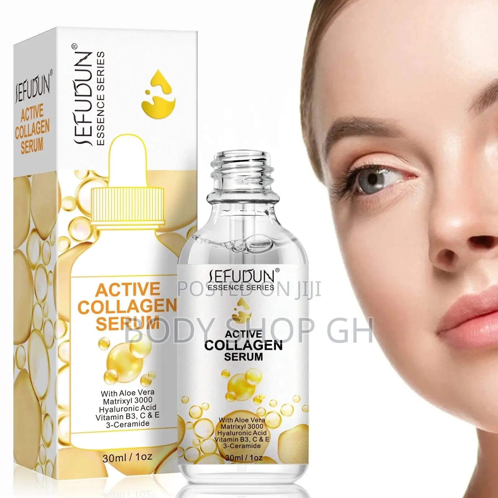 Active Collagen Serum for Skin Plumping + Sagging Skin Lift