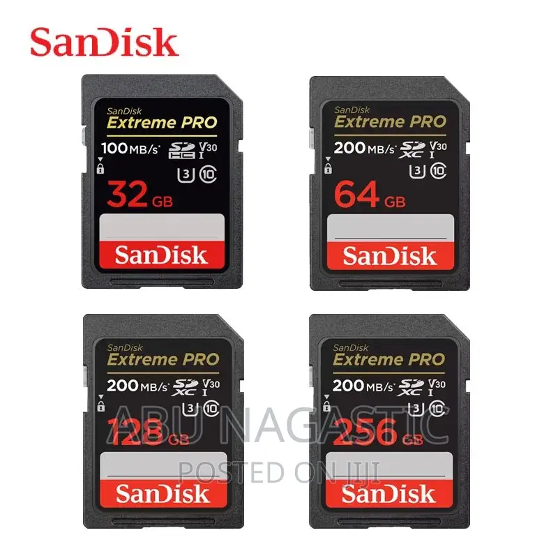 Sandisk Extreme Pro Camera SD Card 256GB
