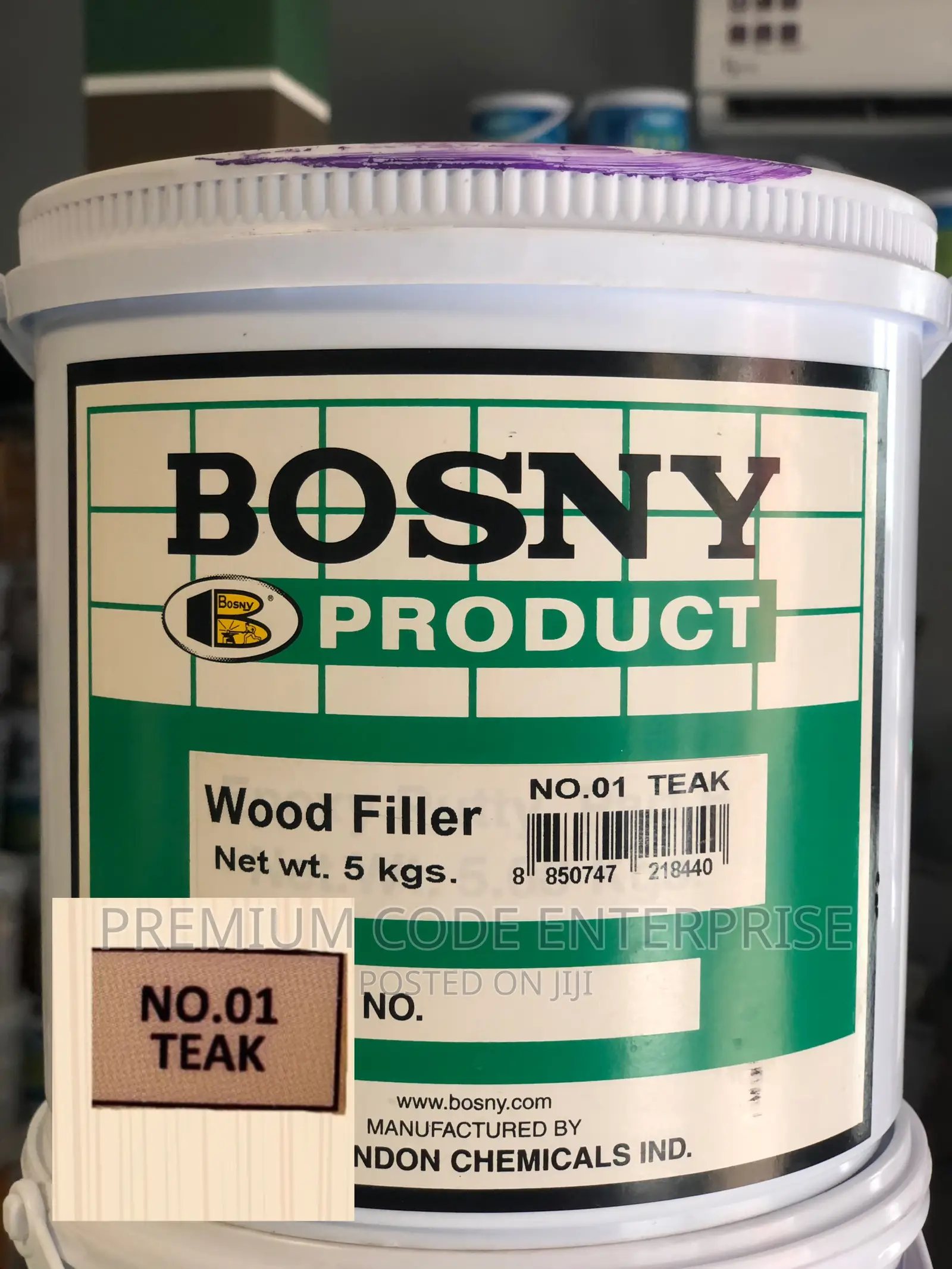Wood Filler, 5kg- Teak Colour