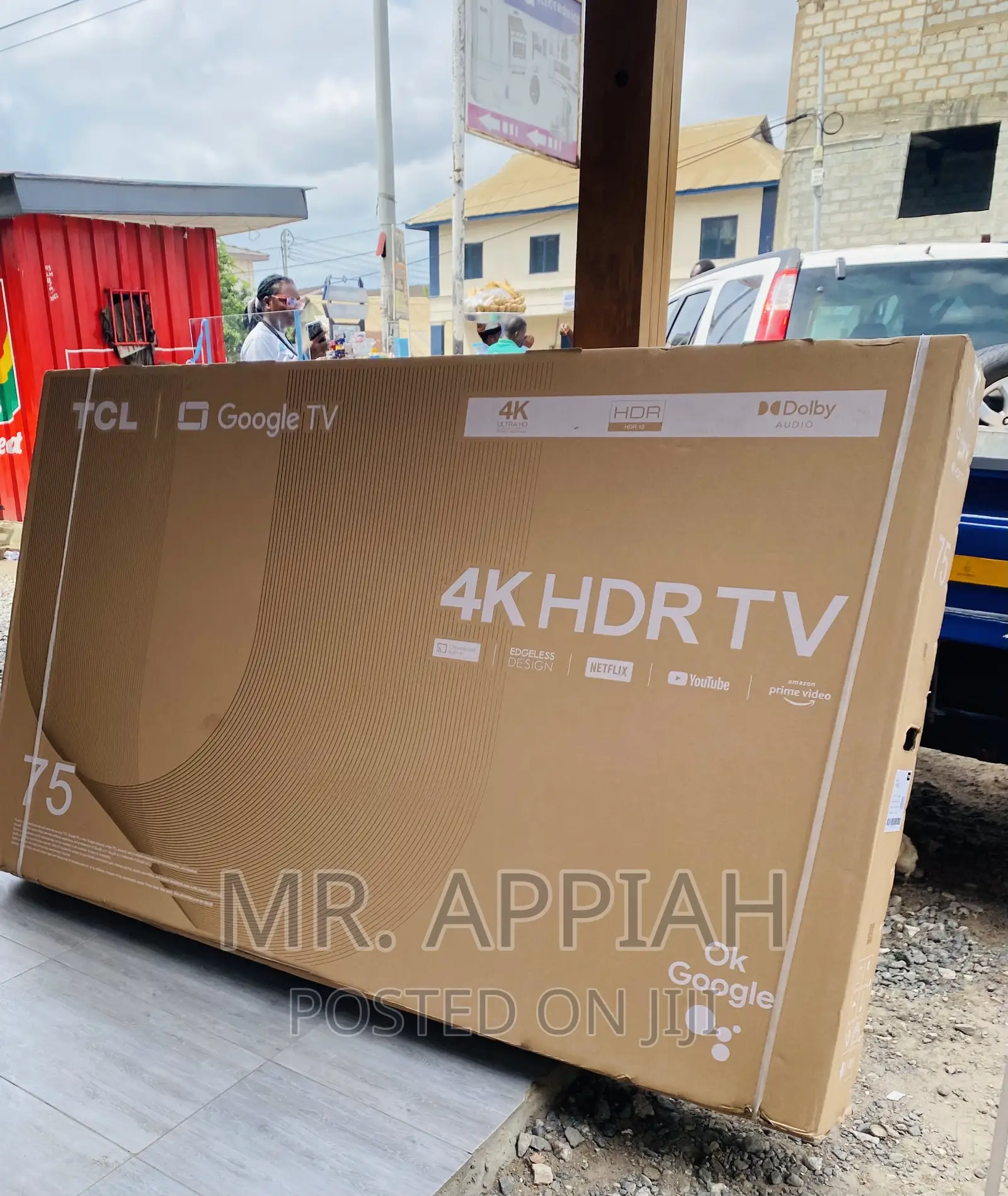 Brand New TCL 75P635 75 Inch HDR Google Smart Tv(Black).