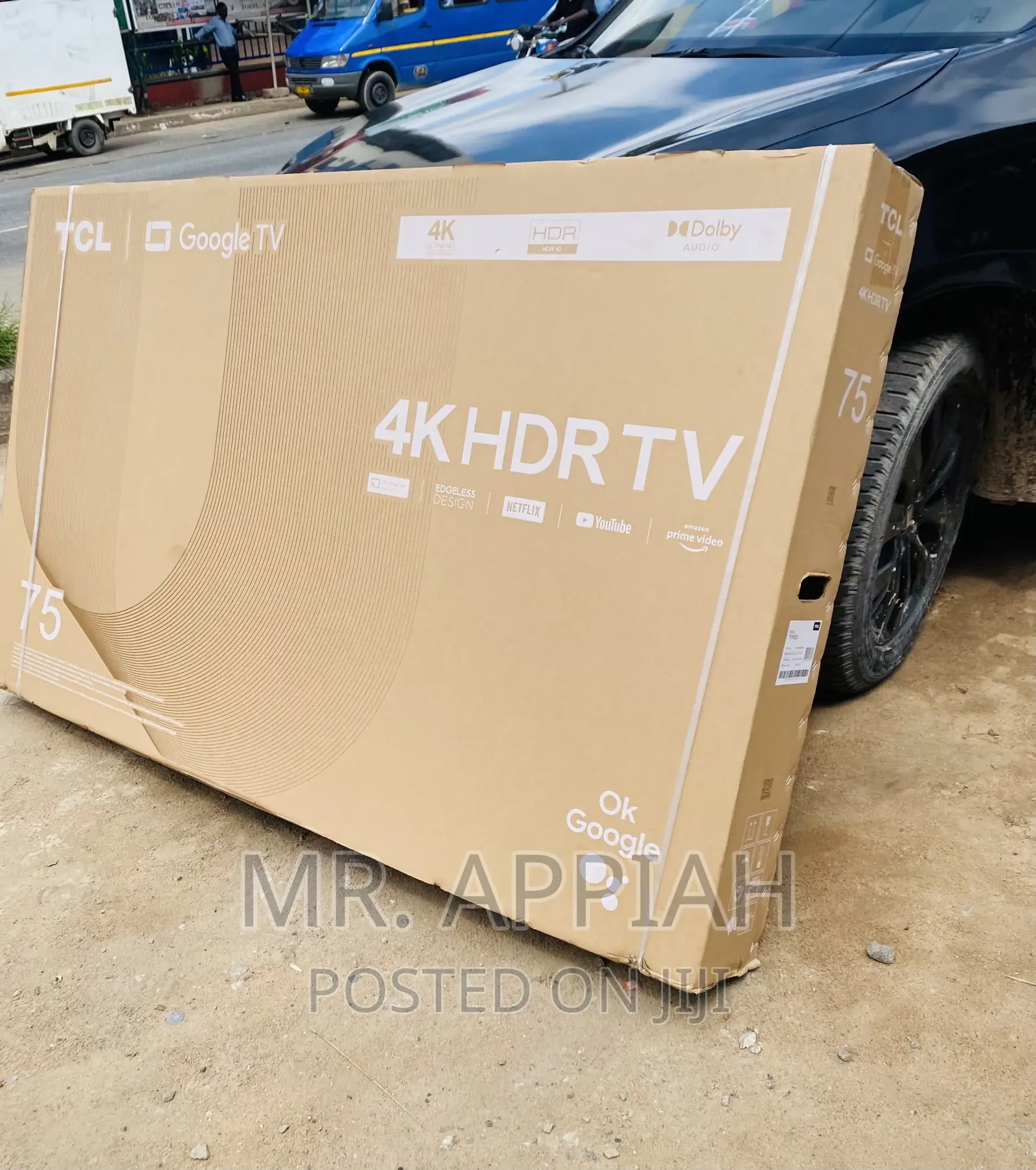(75P635)TCL 75 Inch HDR Smart Google Tv(Black) 