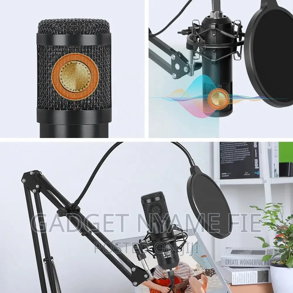 Bm 800 Full Recording Set (Sound Card,Microphone,Stand)