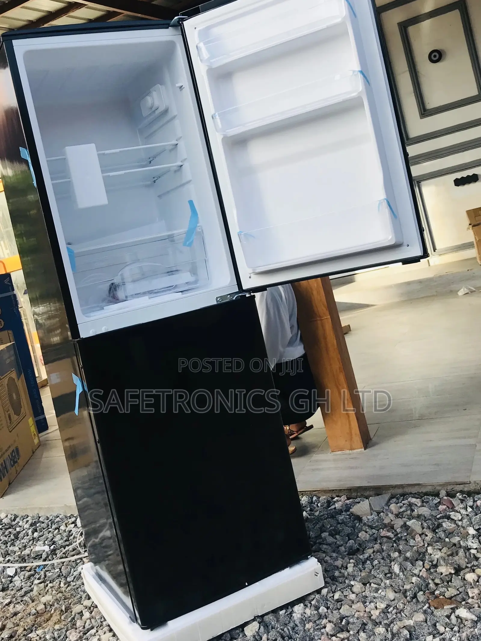 RF-270IX Doubledoor Black Topfreezer Rainbow Fridge